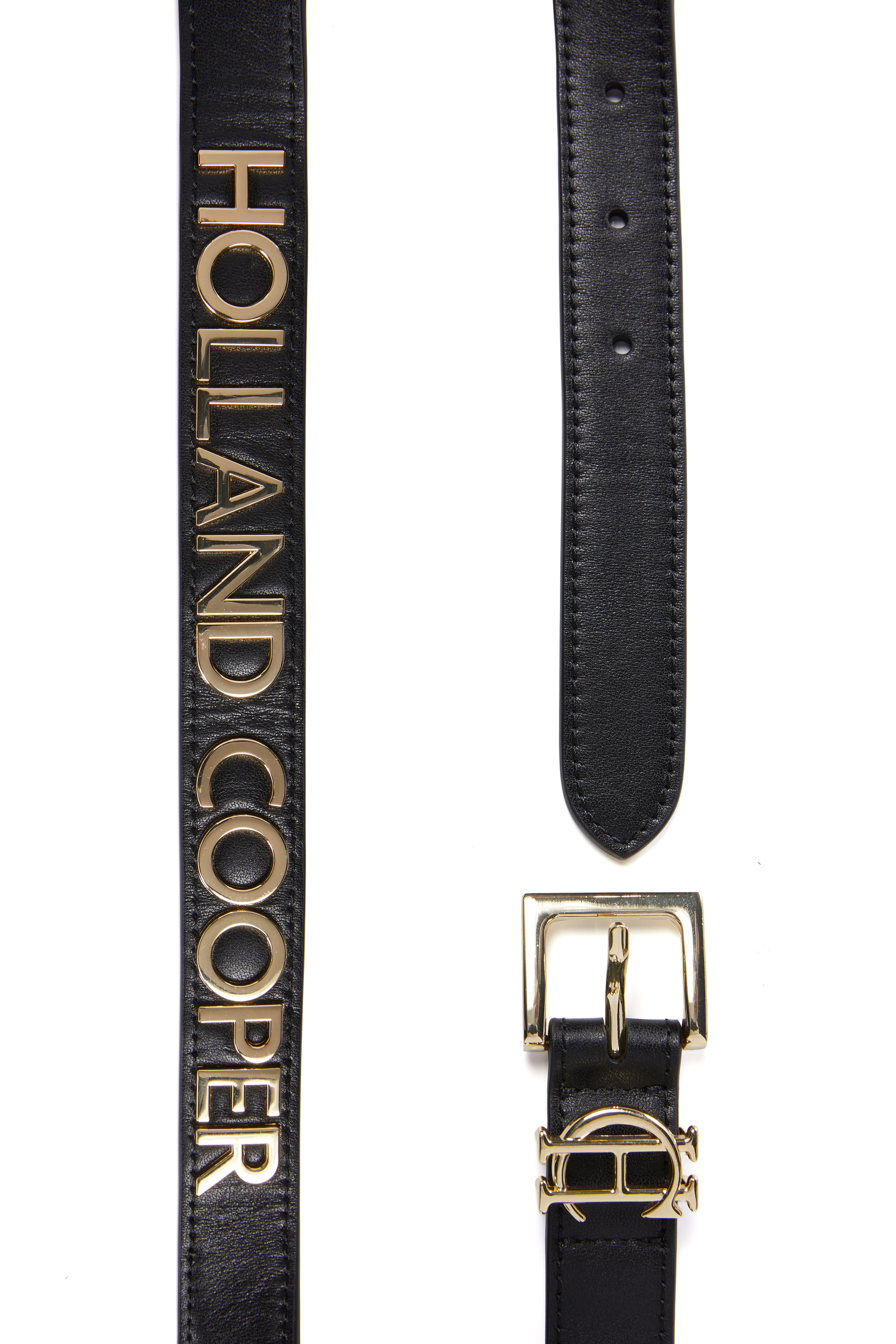 Abbot Leather Belt (Black Gold) - Image 7