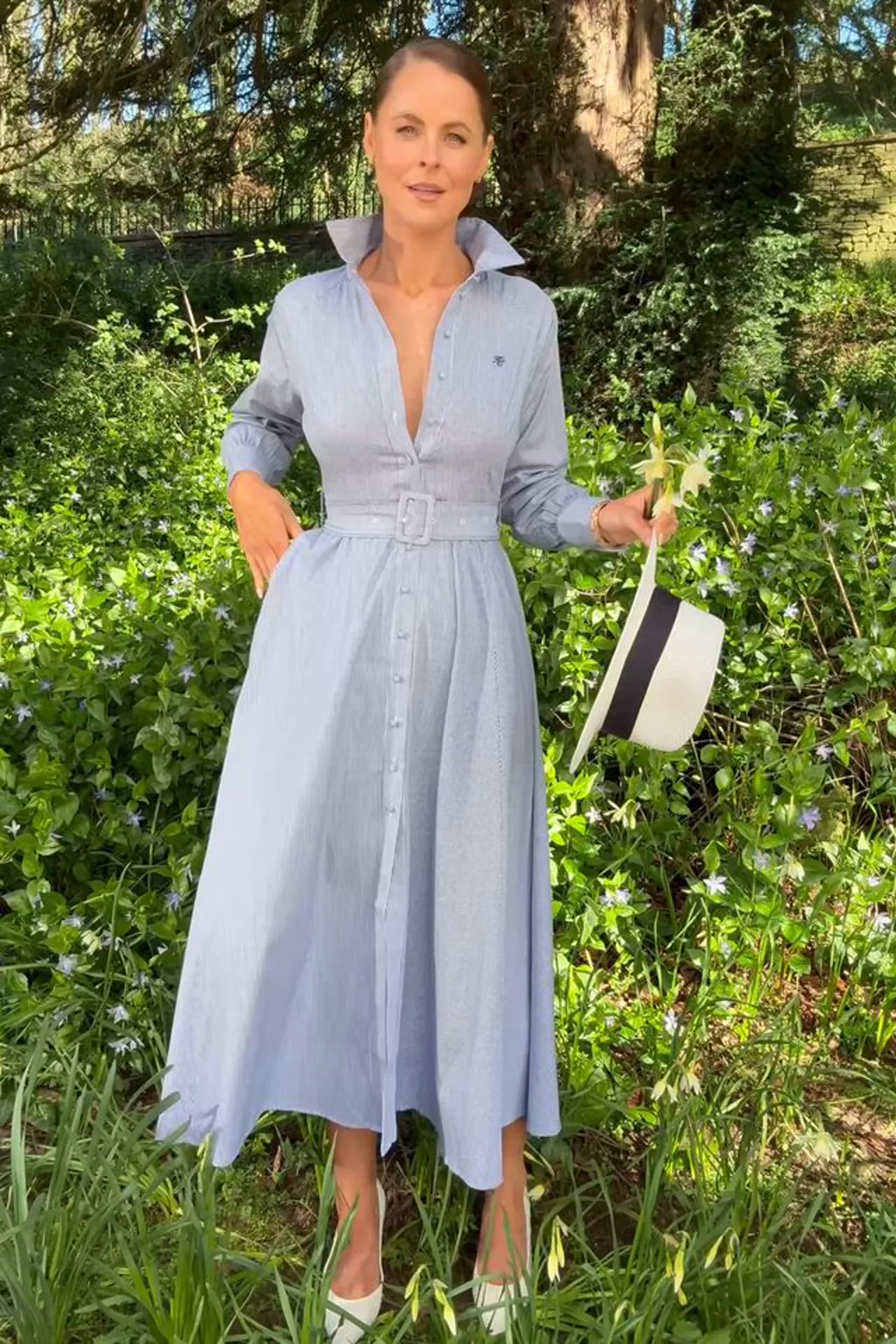 Aimee Dress (Blue Stripe) - Image 5
