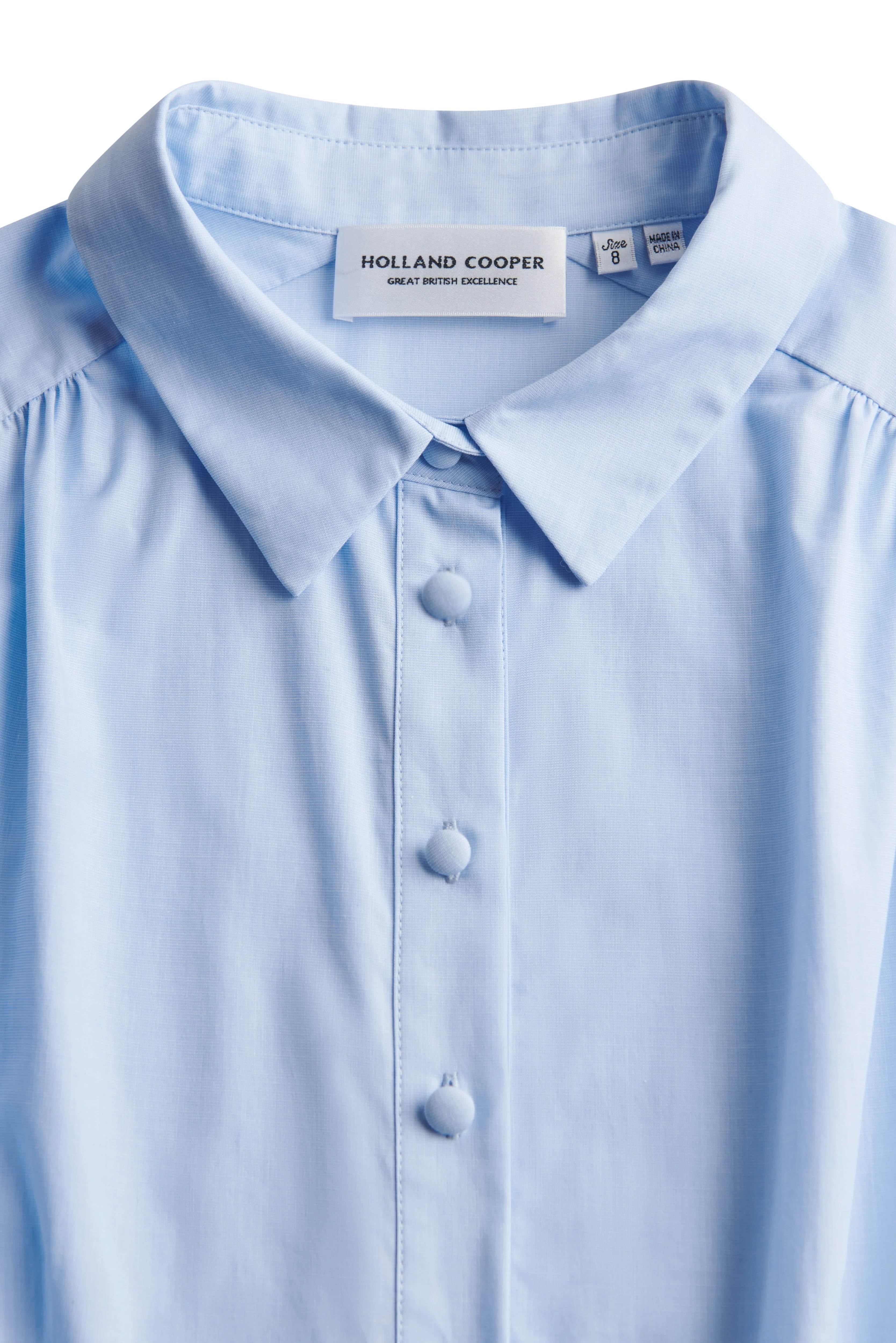 Aimee Sleeveless Dress (Light Blue Chambray) - Image 6
