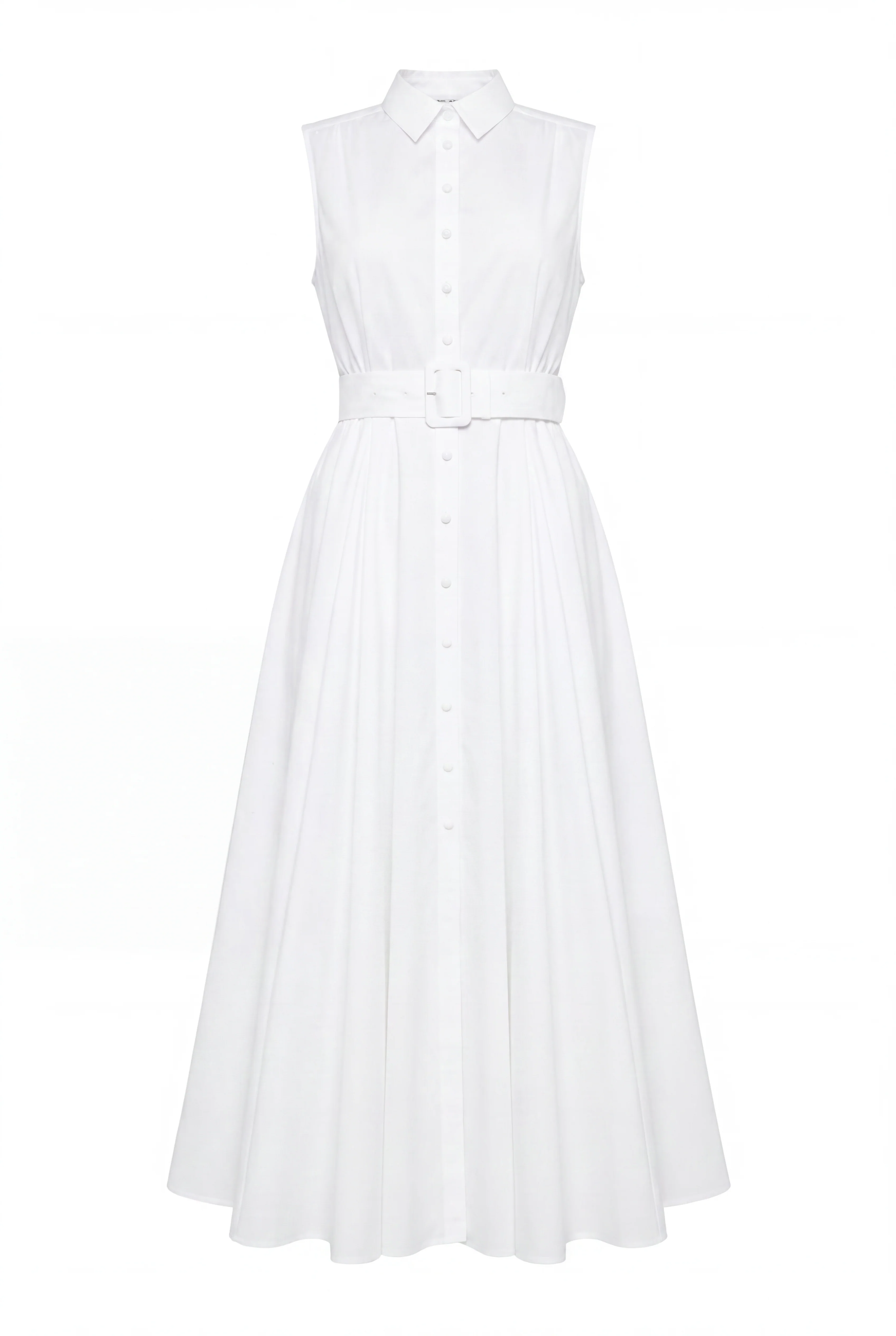 Aimee Sleeveless Dress (White) - Image 10