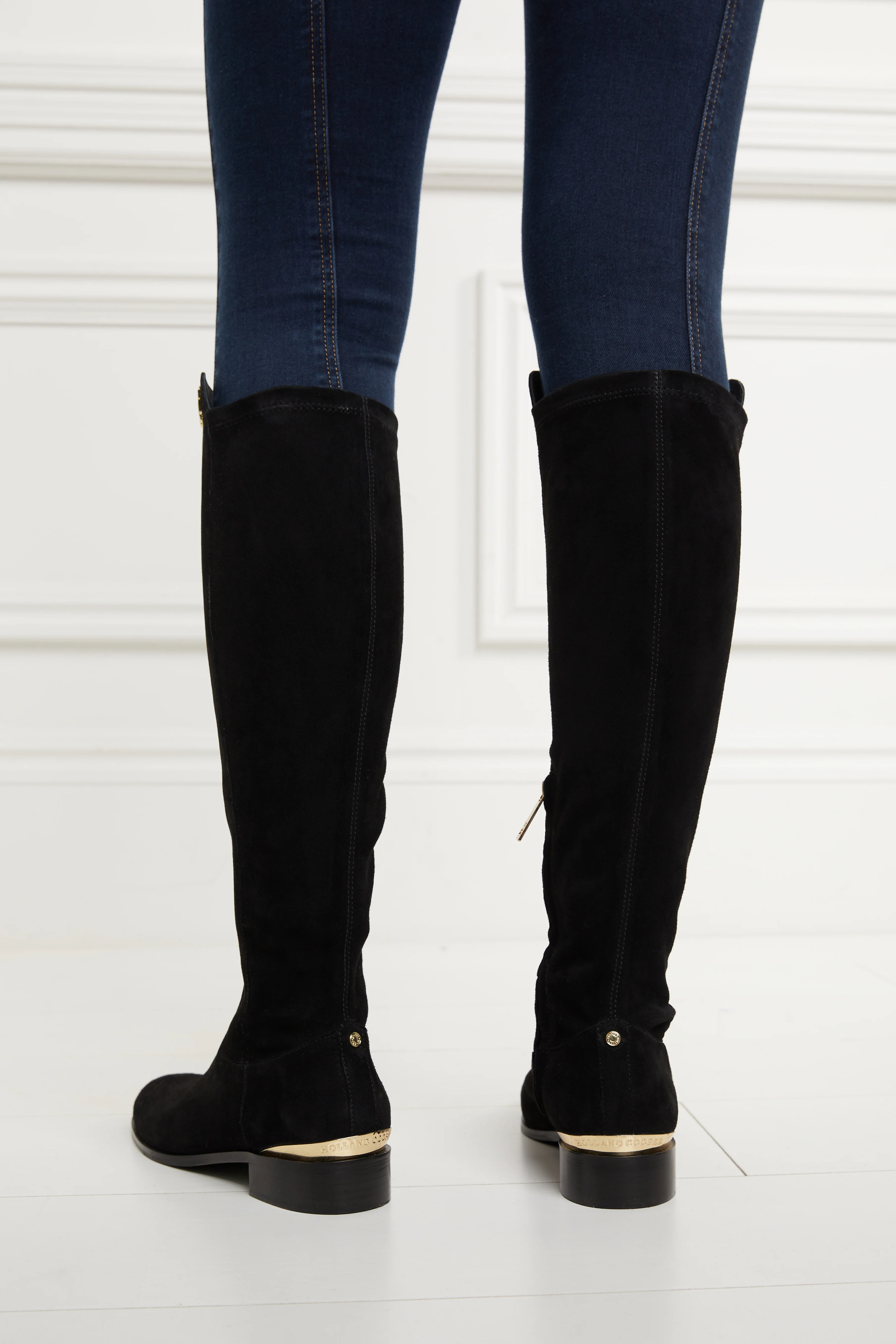 Albany Knee Boot (Black Suede) - Image 11