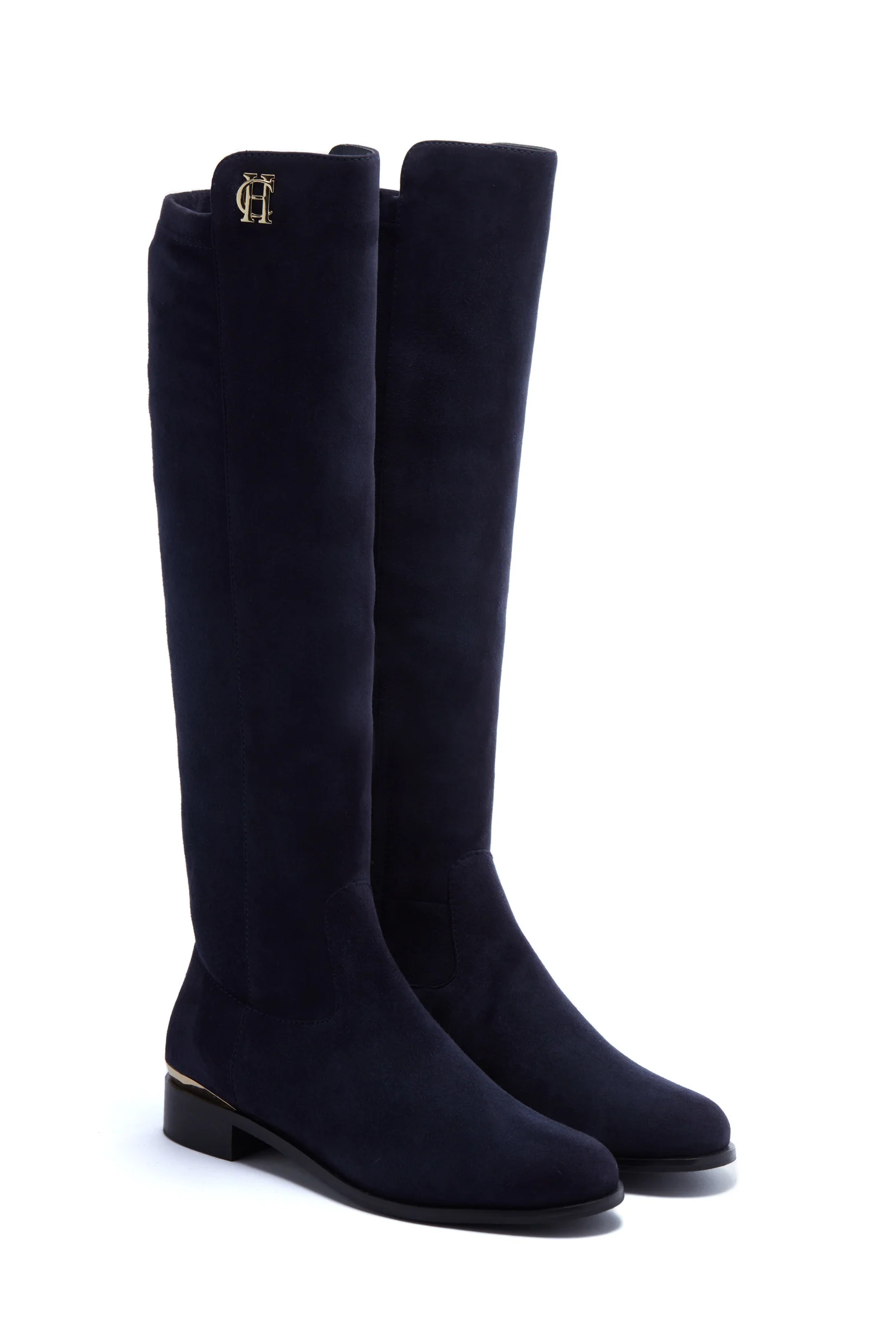 Albany Knee Boot (Ink Navy Suede) - Image 3