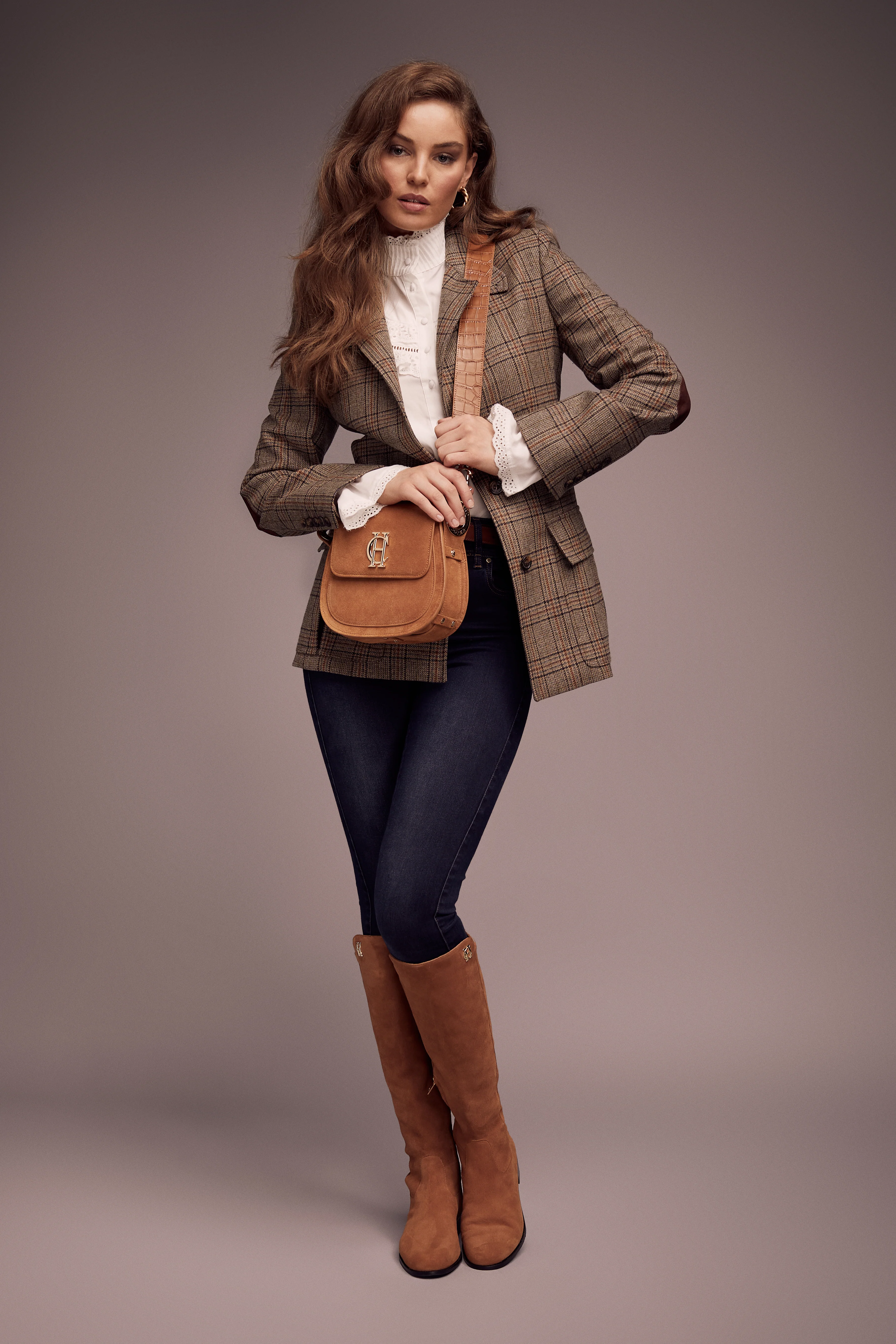 Albany Knee Boot (Tan Suede) - Image 9