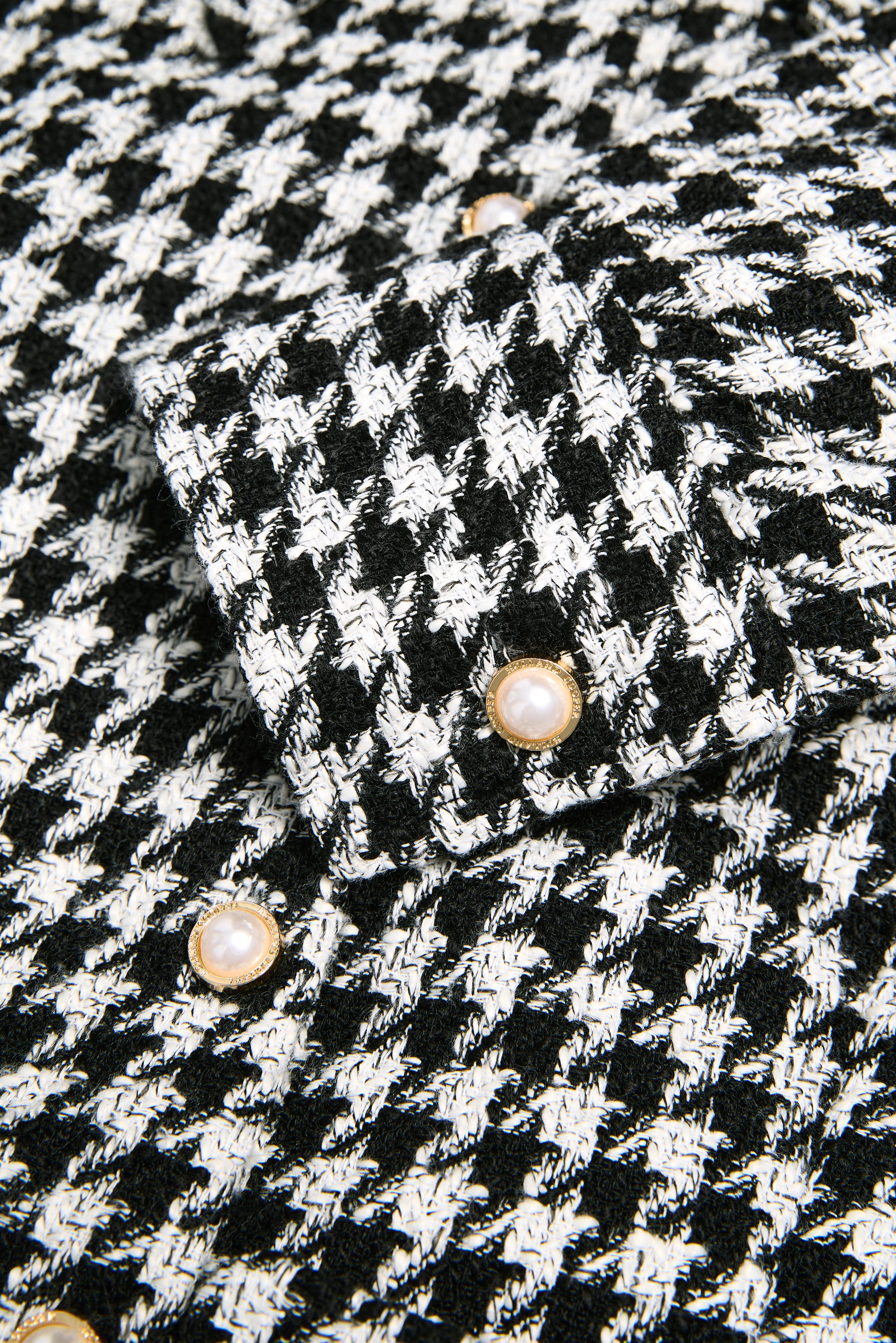 Alice Collared Mini Dress (Houndstooth) - Image 8
