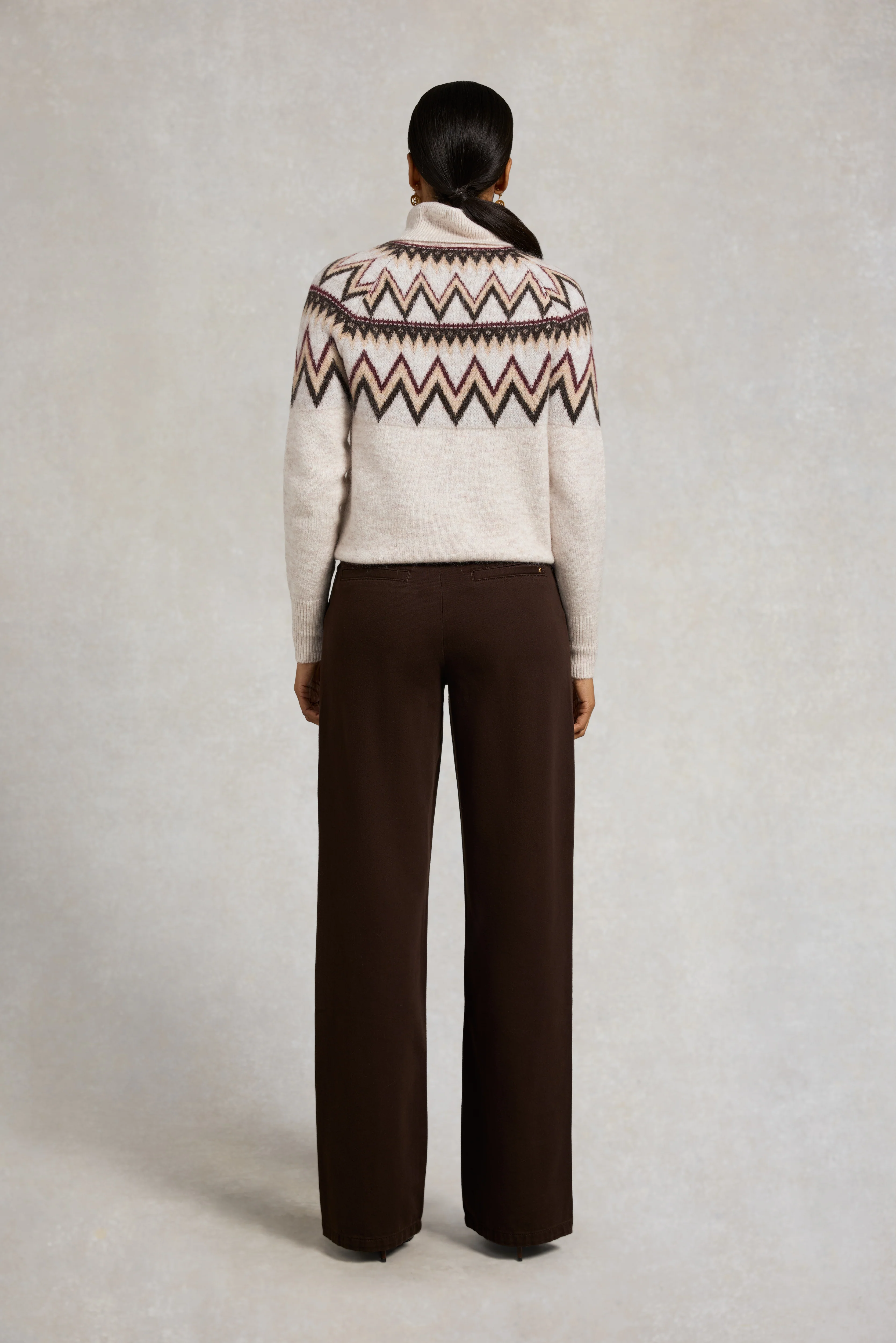 Alice Roll Neck Knit (Barley) - Image 5