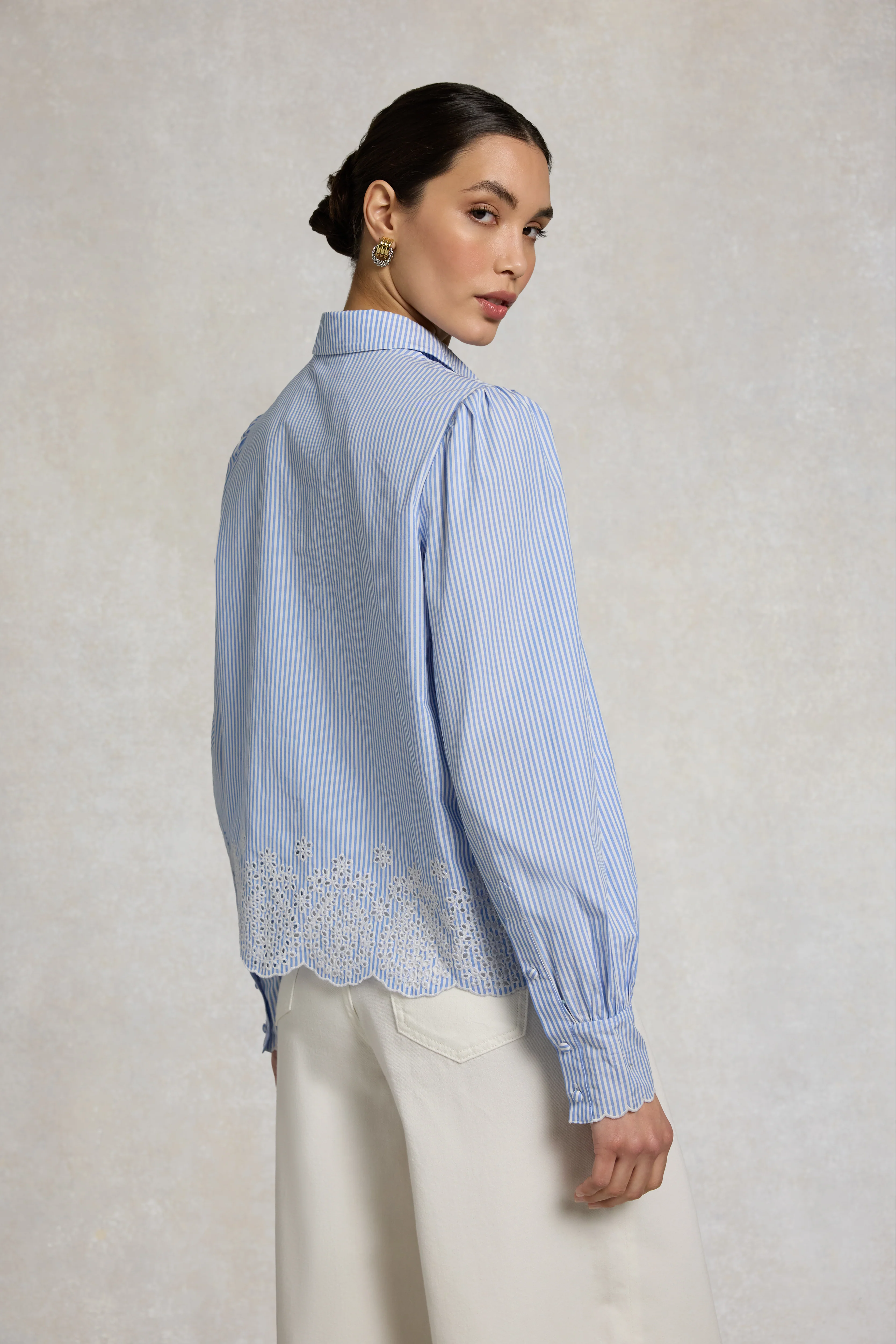 Alice Shirt (Pale Blue Stripe) - Image 4