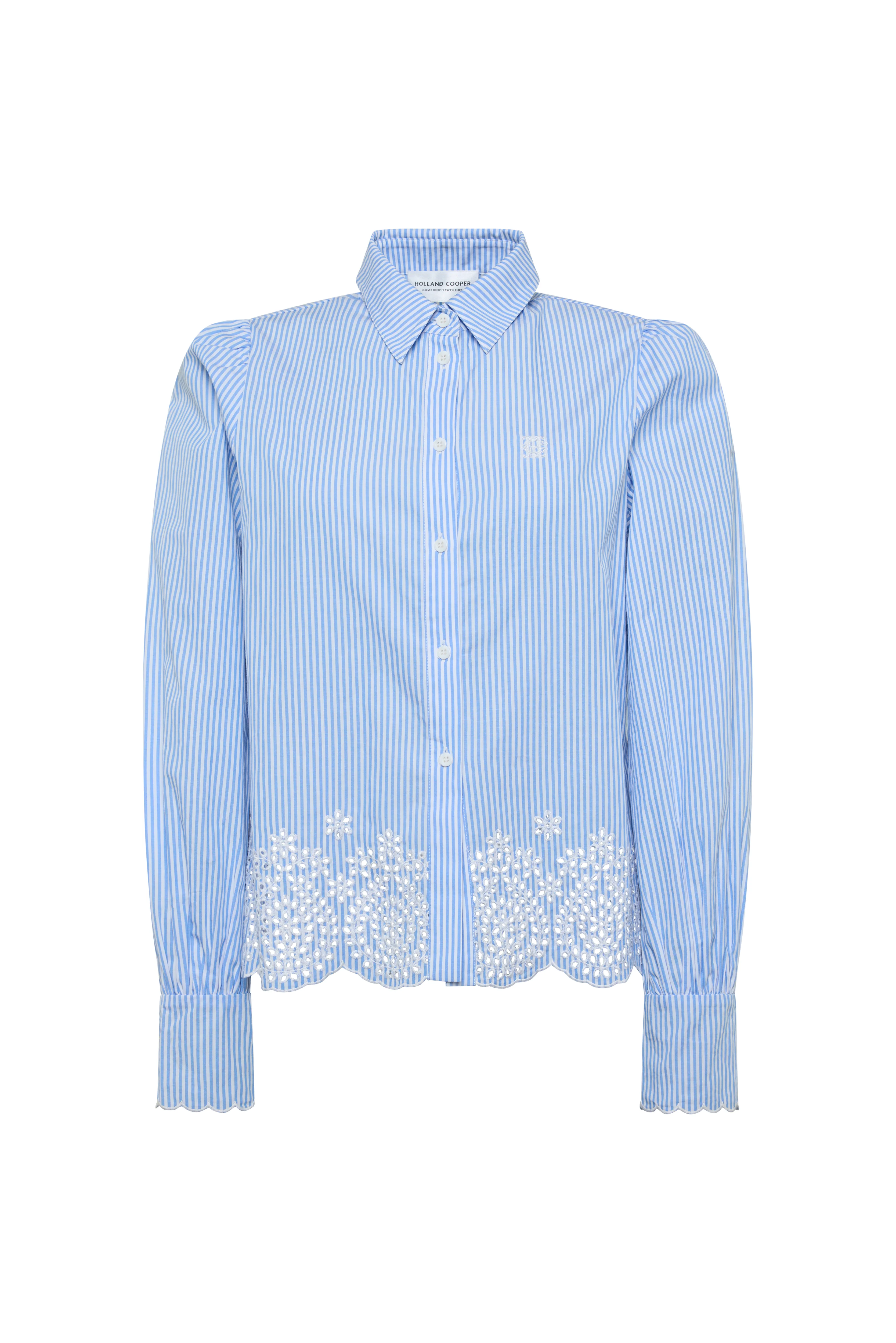 Alice Shirt (Pale Blue Stripe) - Image 6