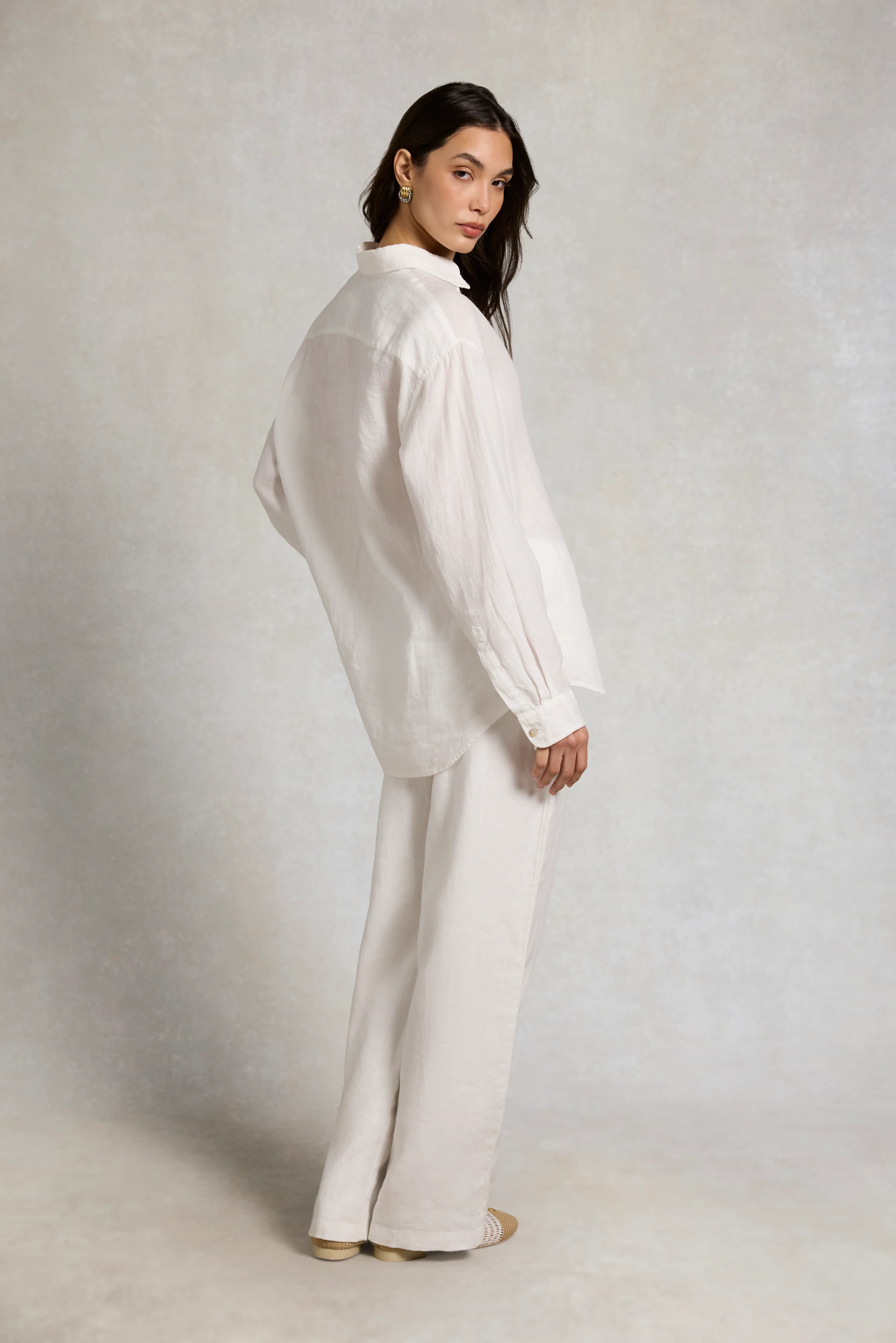 Amalfi Linen Shirt (White) - Image 6