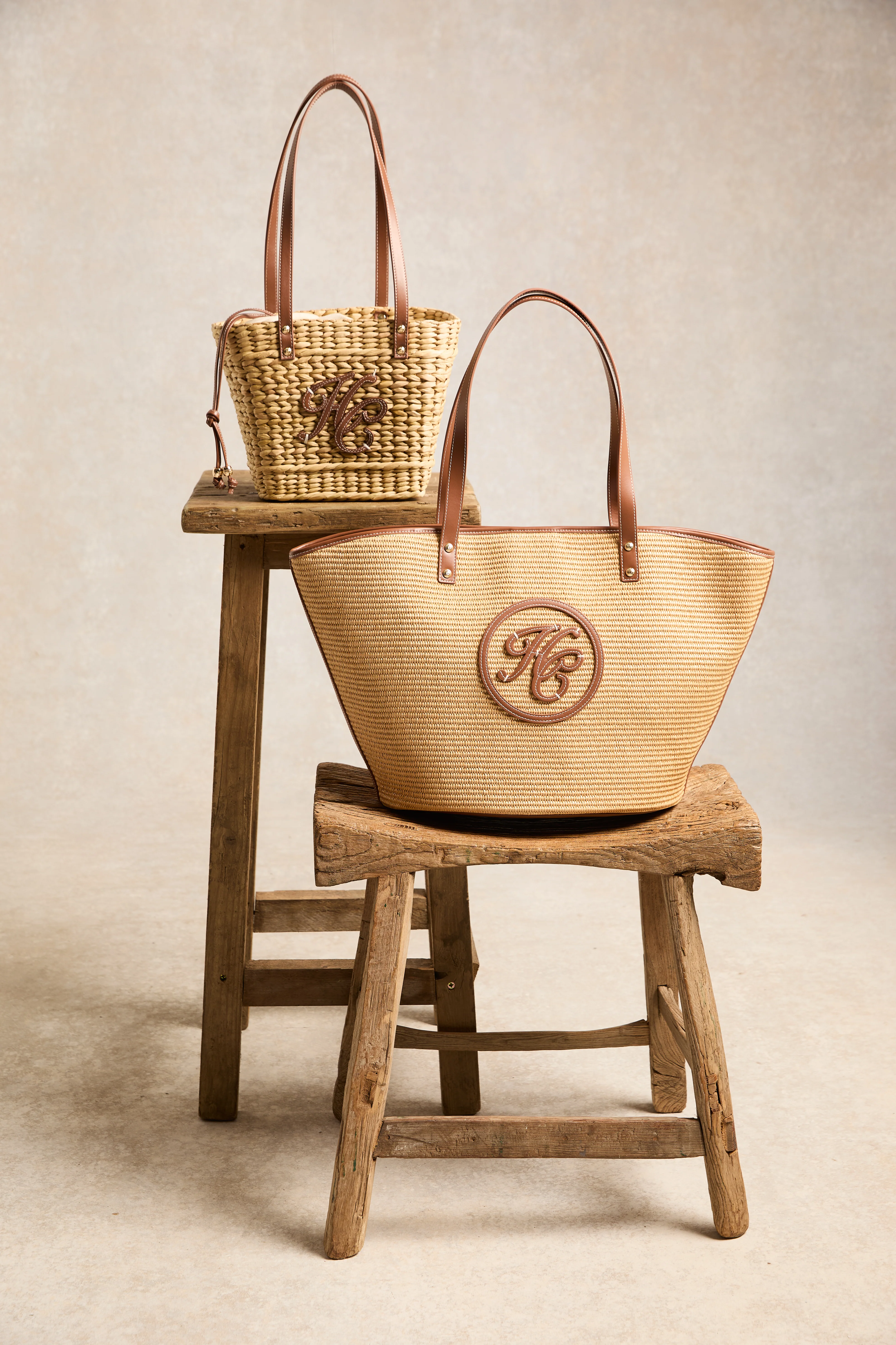 Amalfi Mini Basket Bag (Natural Tan) - Image 3