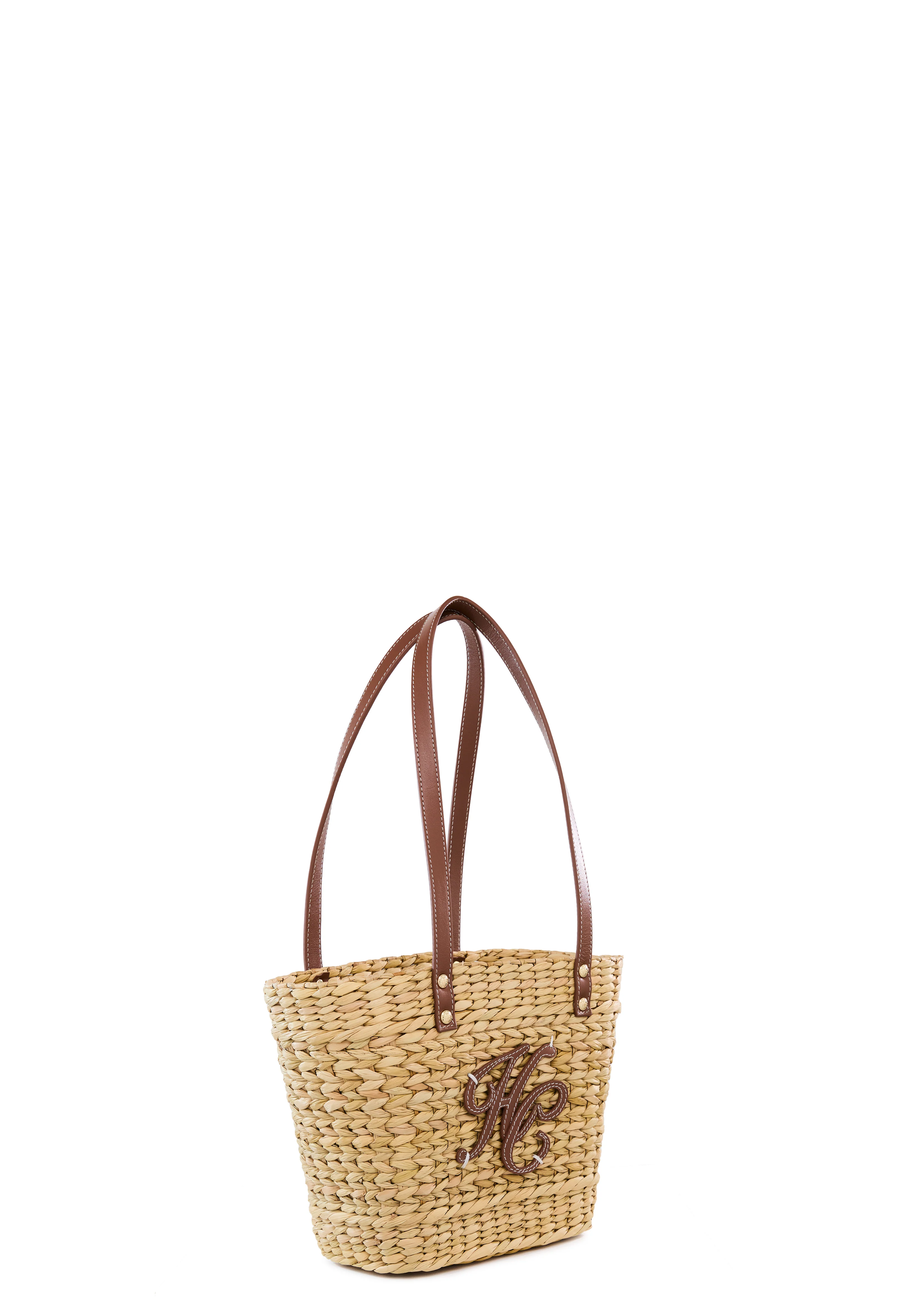 Amalfi Mini Basket Bag (Natural Tan) - Image 4