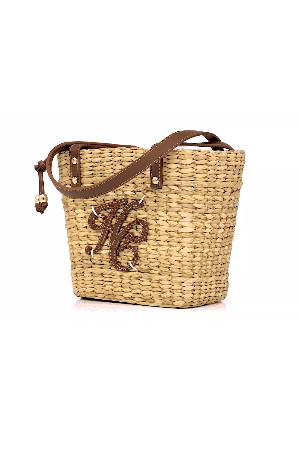 Amalfi Mini Basket Bag (Natural Tan) - Image 5