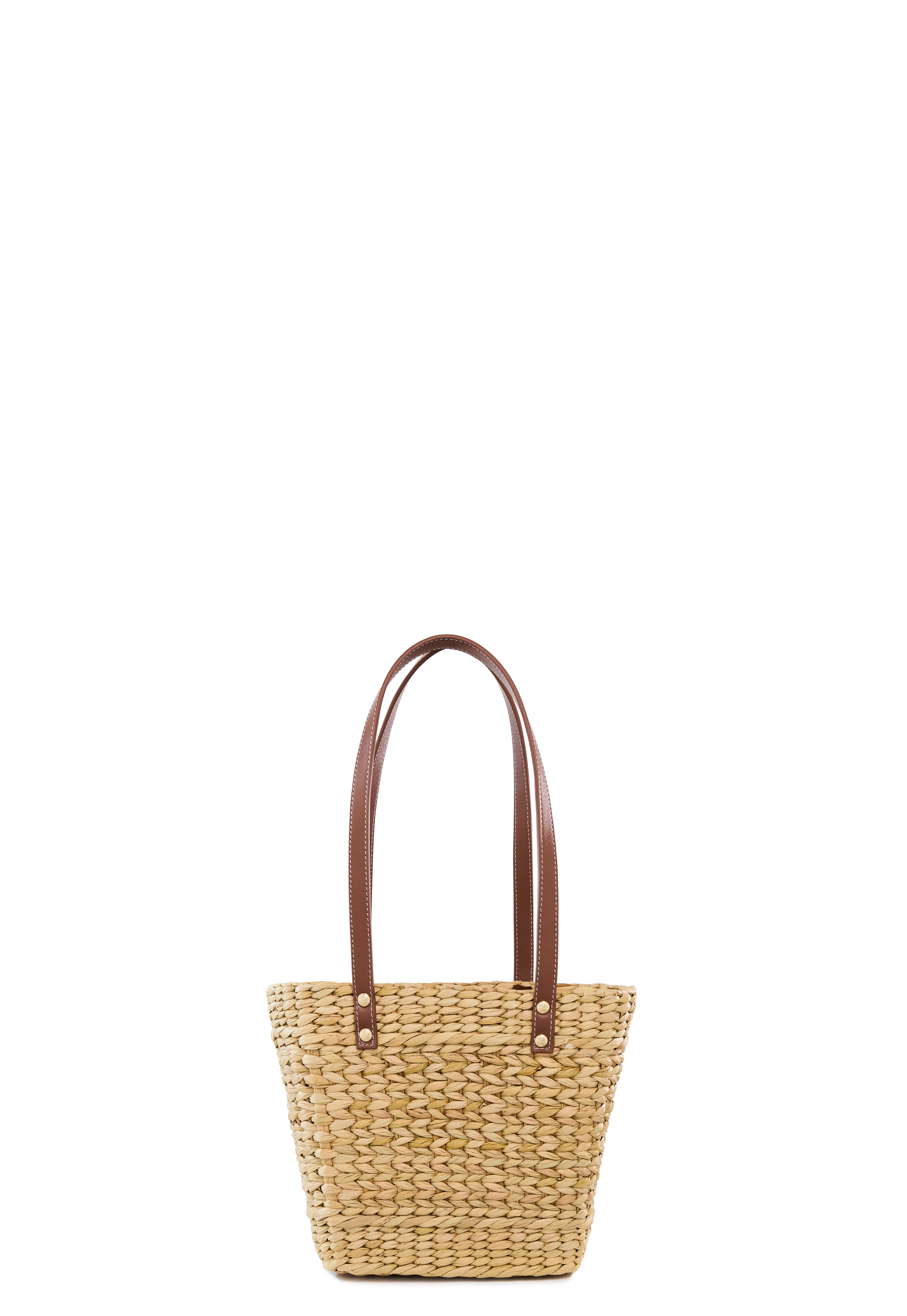 Amalfi Mini Basket Bag (Natural Tan) - Image 6