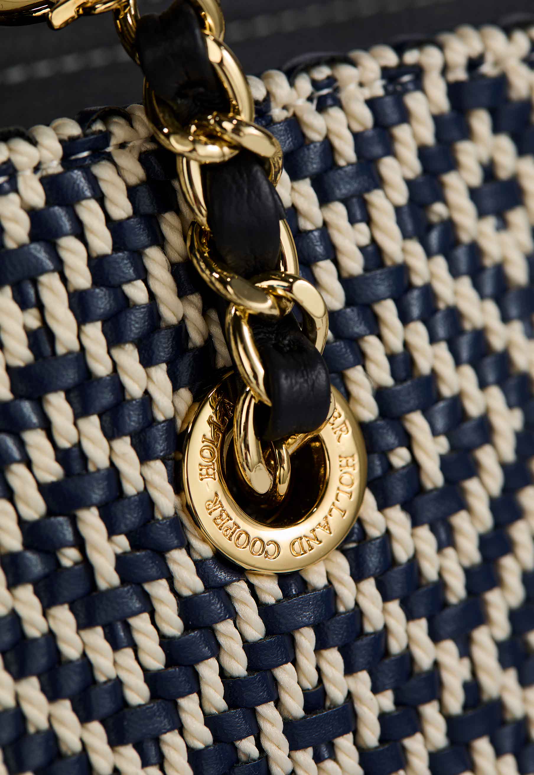 Amalfi Straw Tote (Navy Geo) - Image 8