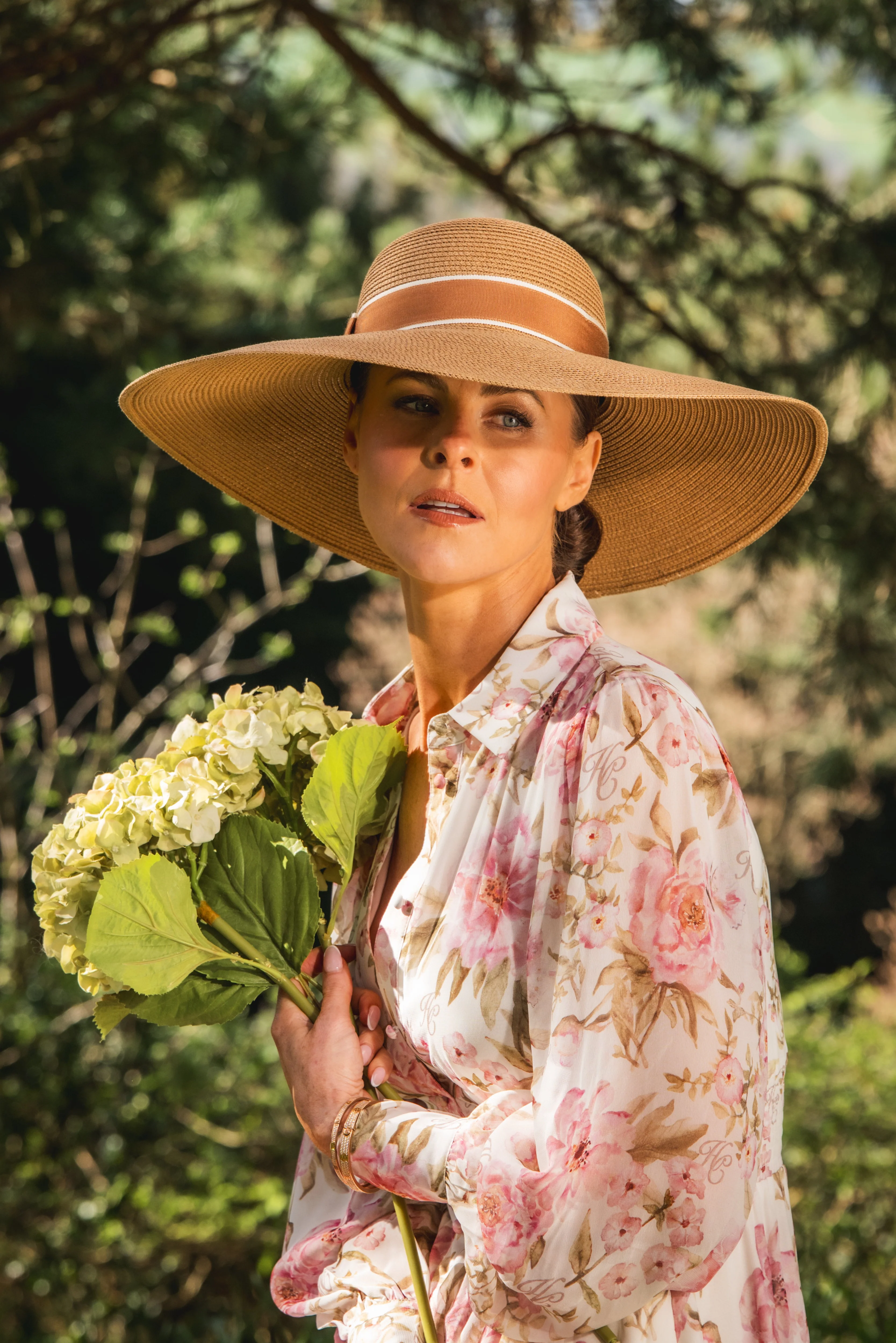 Amalfi Wide Brim Hat (Camel Tan) - Image 3