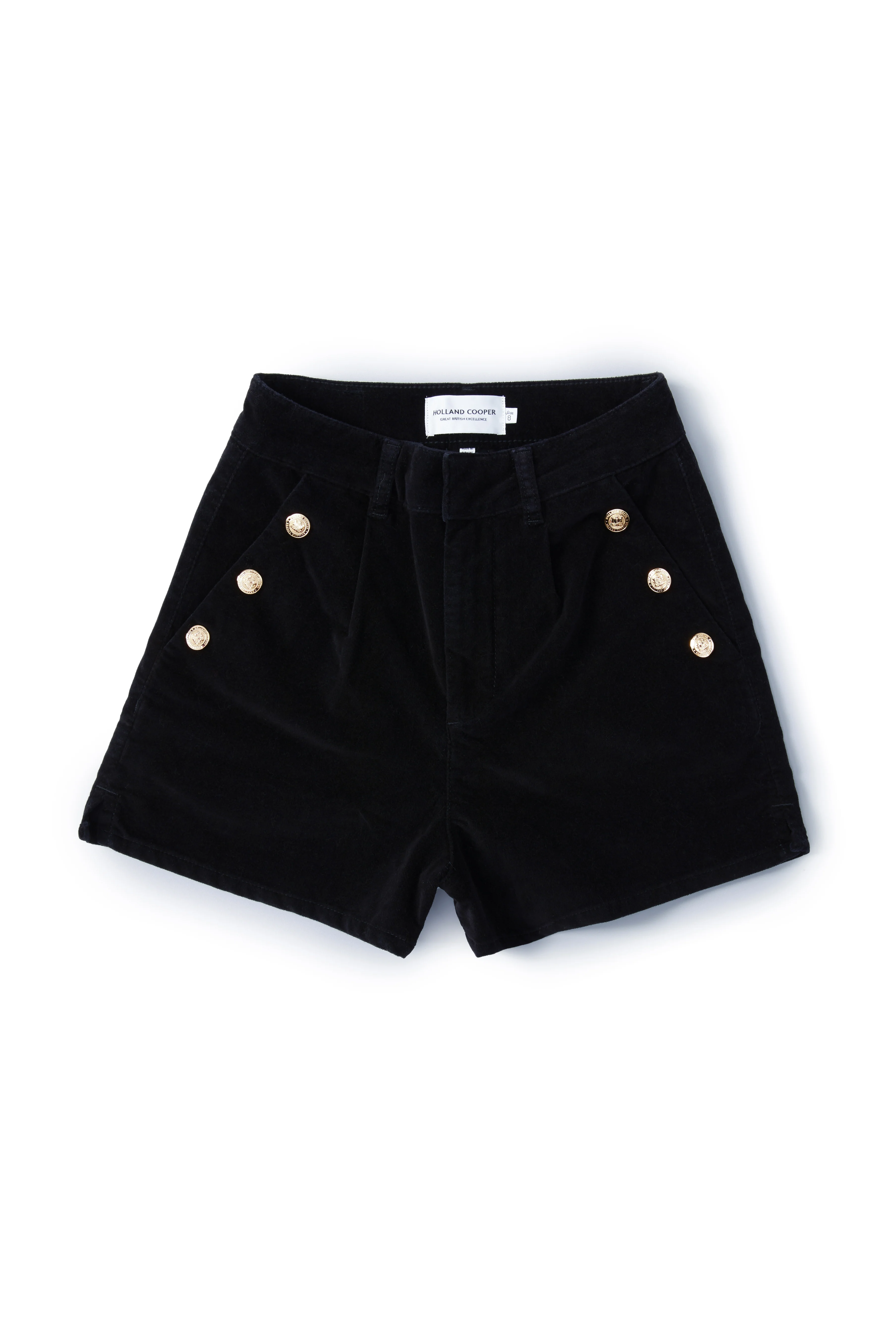 Amoria Velvet Shorts (Black) - Image 4