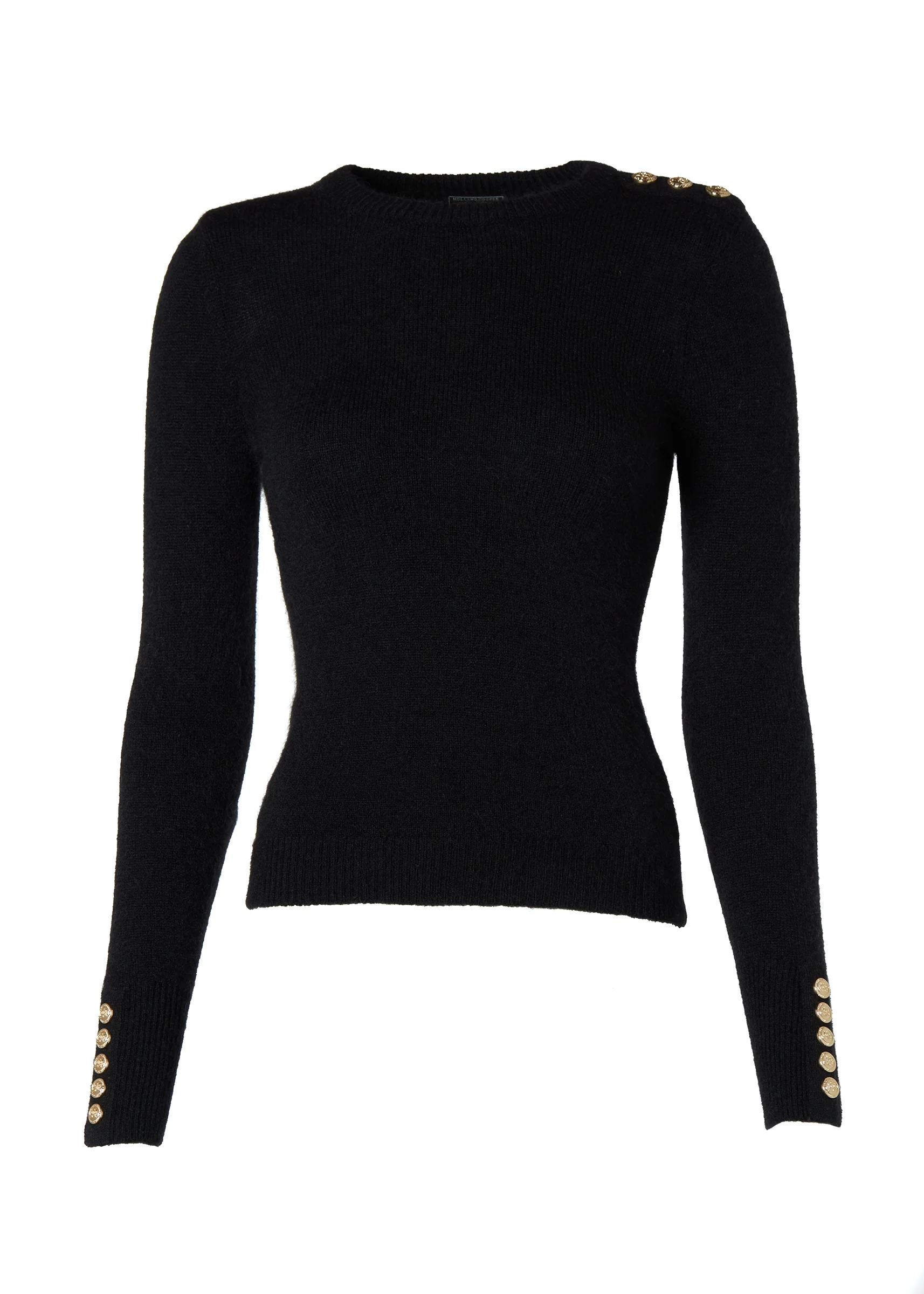 Amy Crew Neck Knit (Black) - Image 4