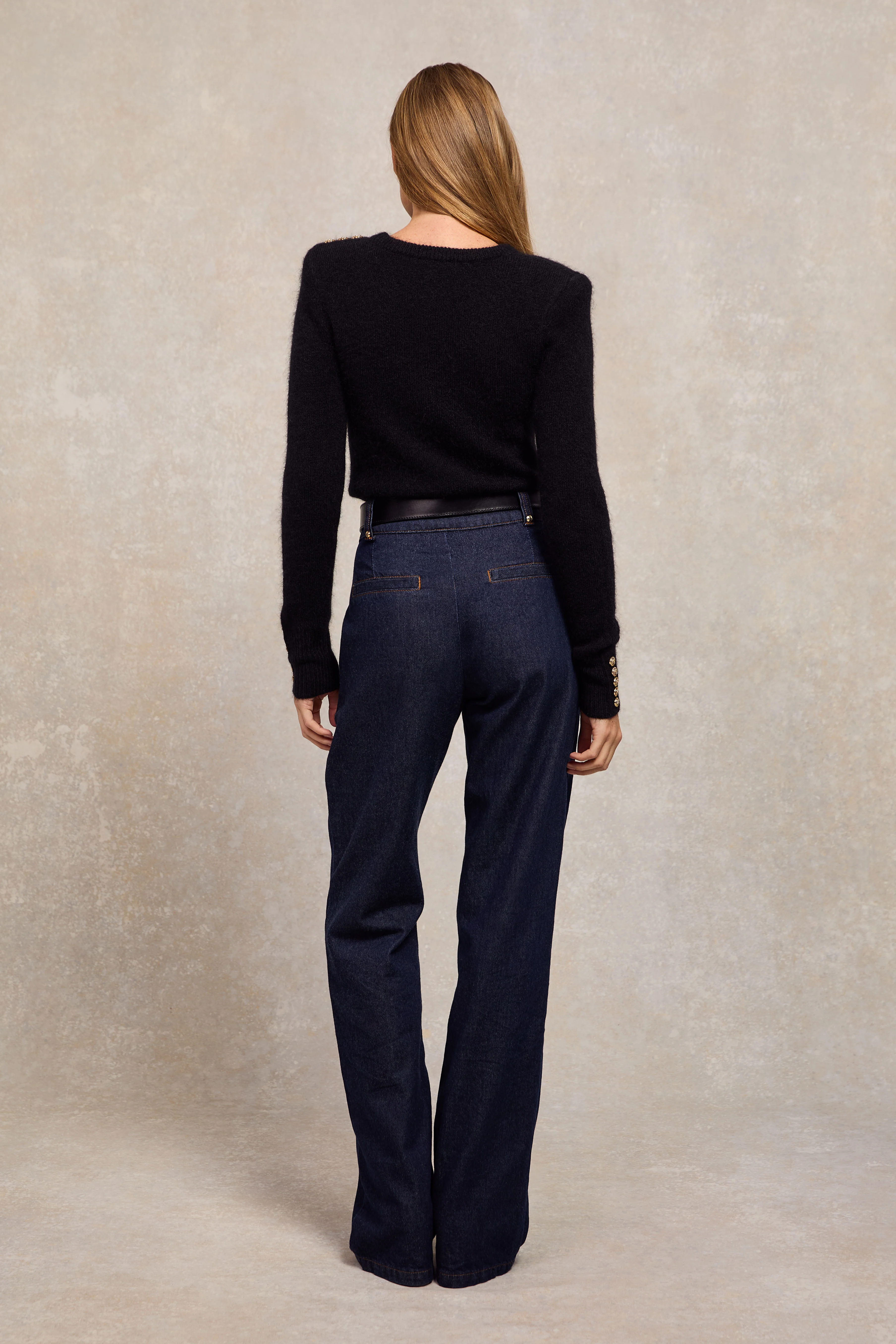 Amy Crew Neck Knit (Black) - Image 6