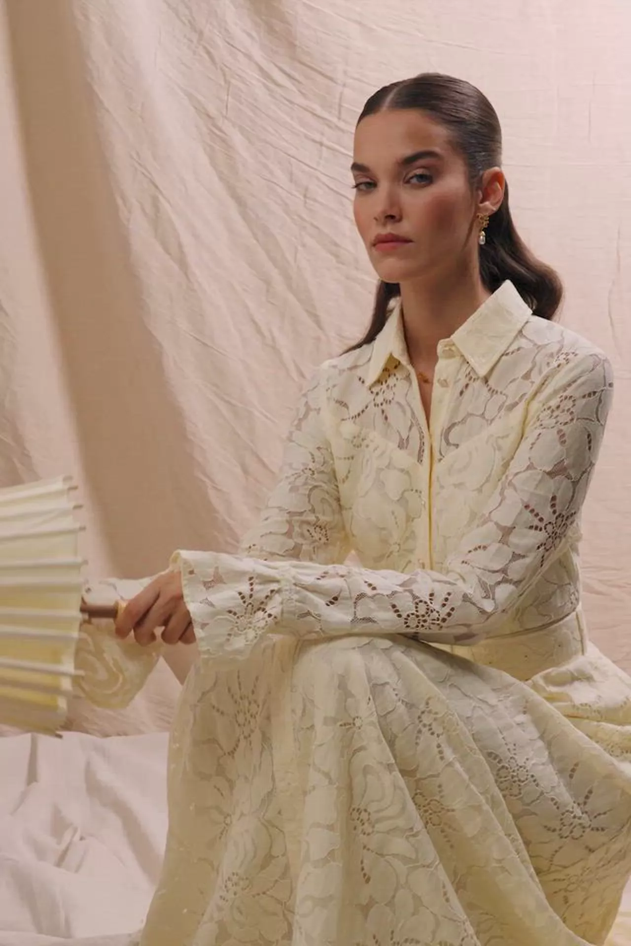 Annabel Lace Dress (Lemon) - Image 5