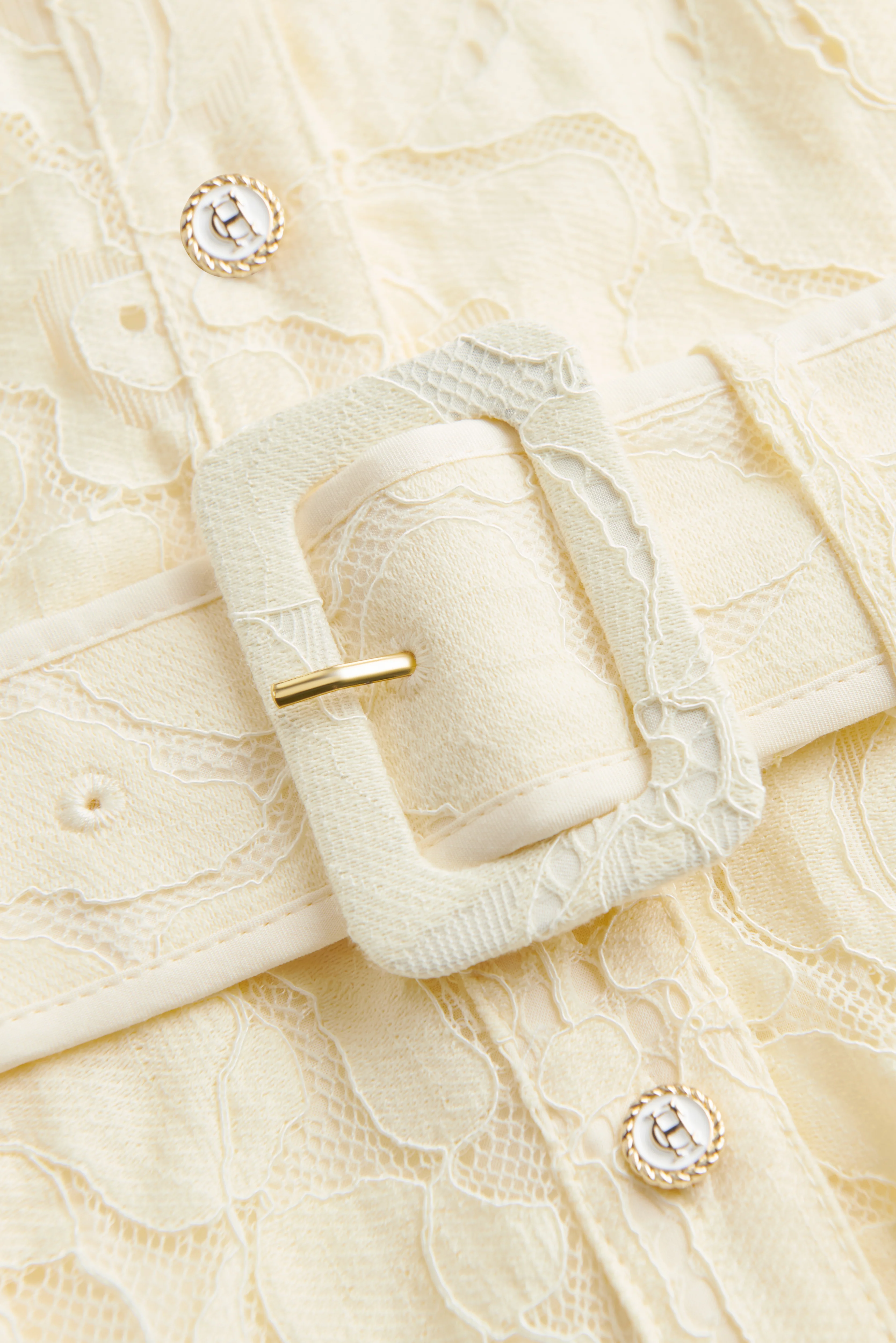 Annabel Lace Dress (Lemon) - Image 9