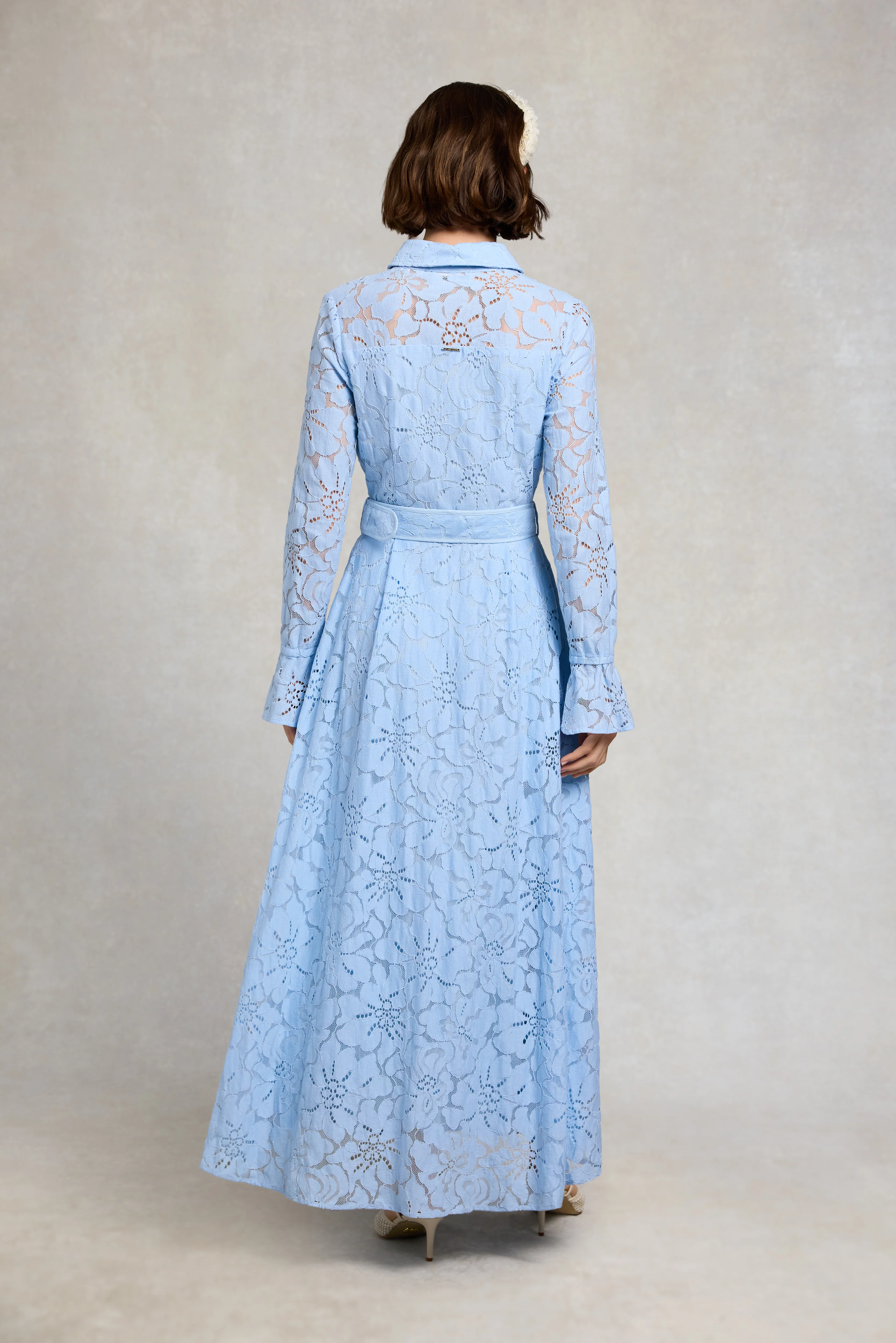 Annabel Lace Dress (Pale Blue) - Image 6