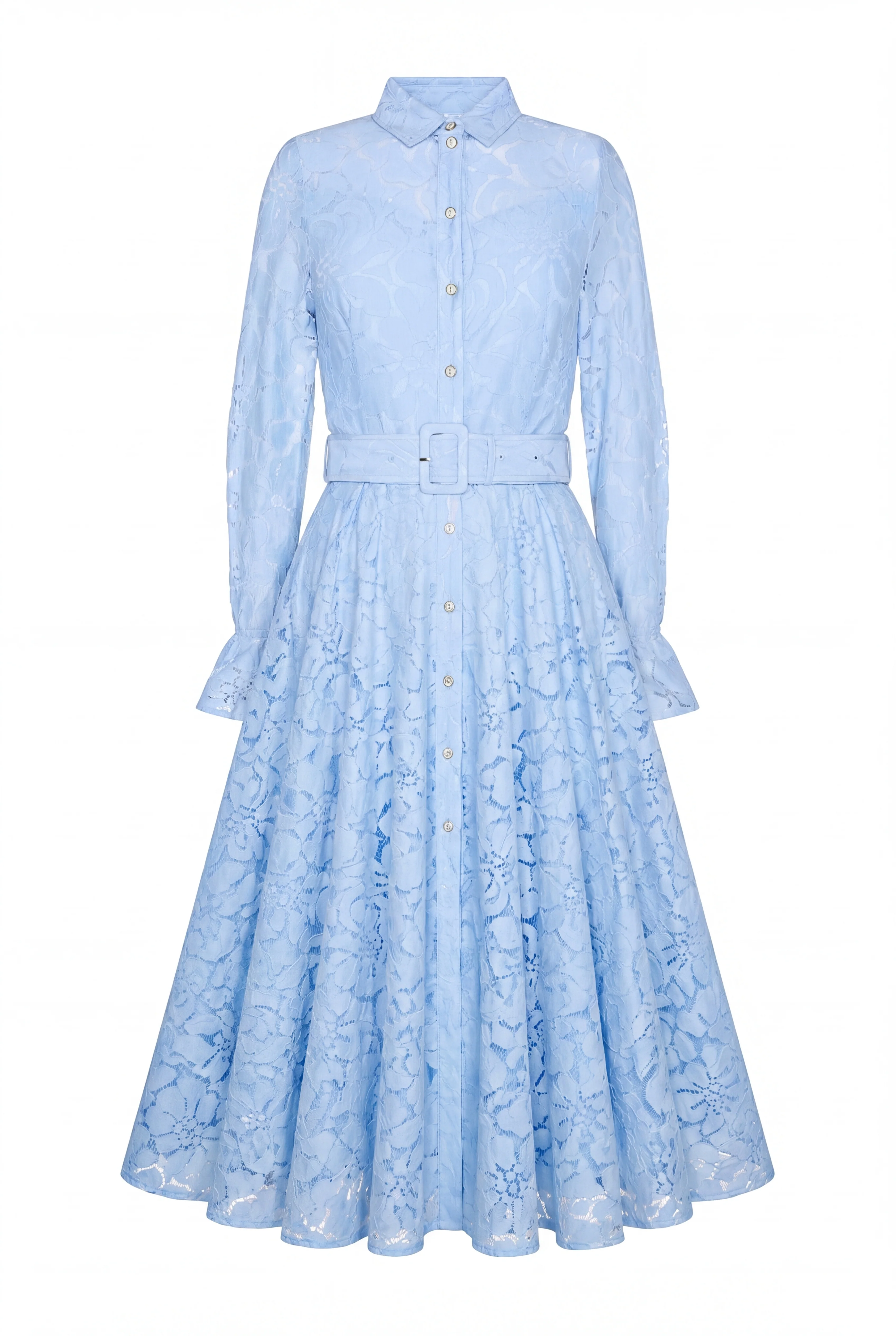 Annabel Lace Dress (Pale Blue) - Image 9