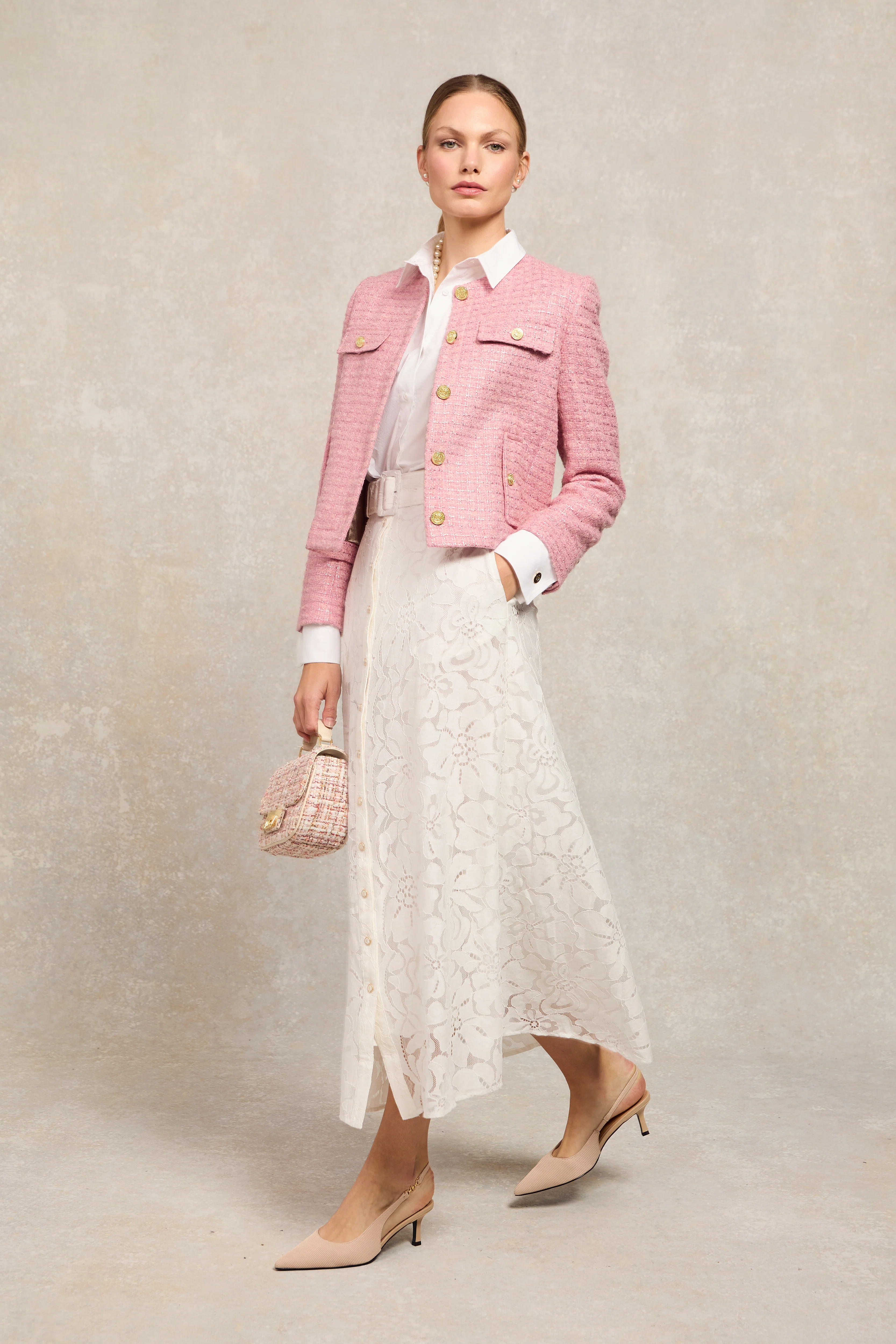 Annabel Lace Skirt (White) - Image 12