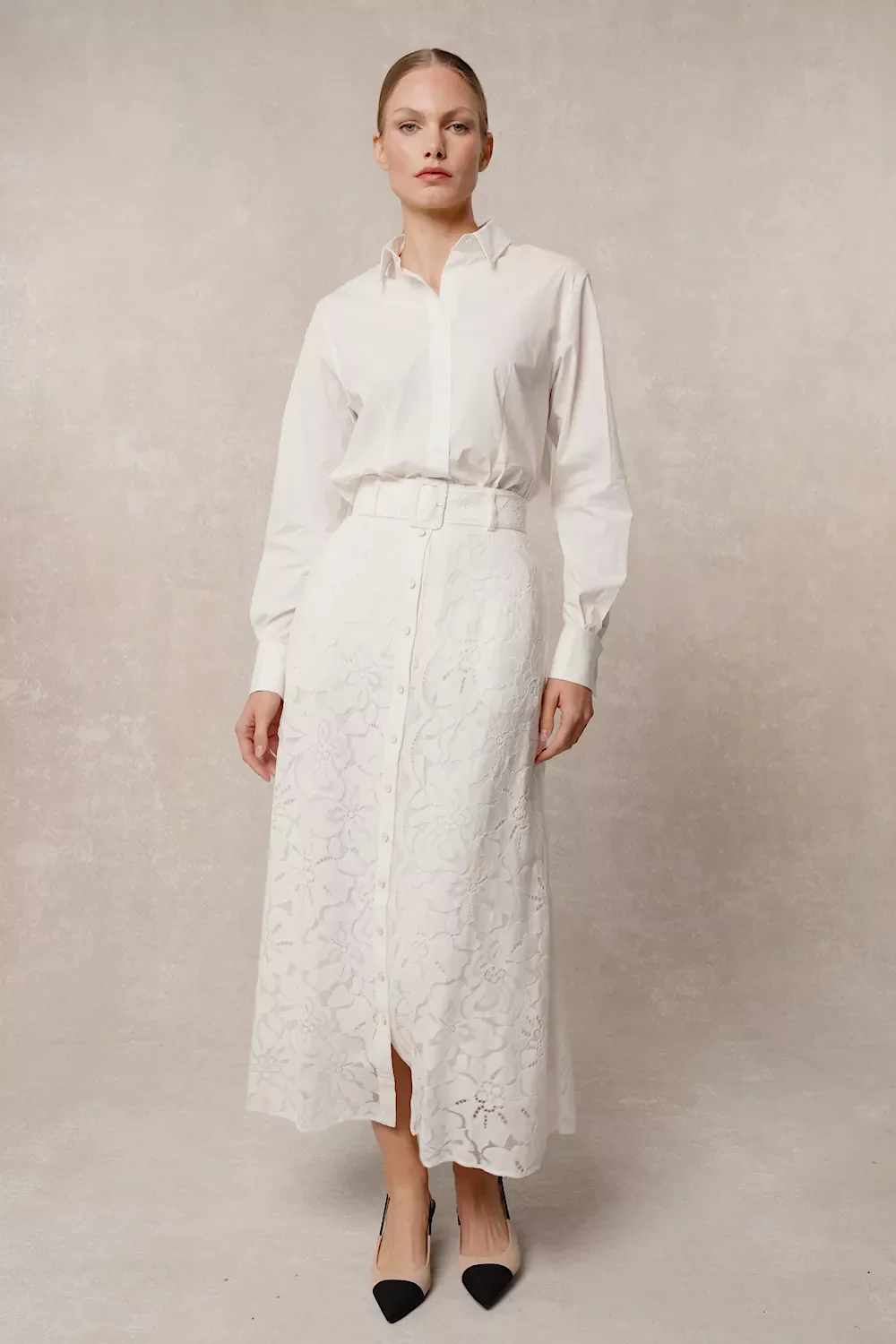 Annabel Lace Skirt (White) - Image 5