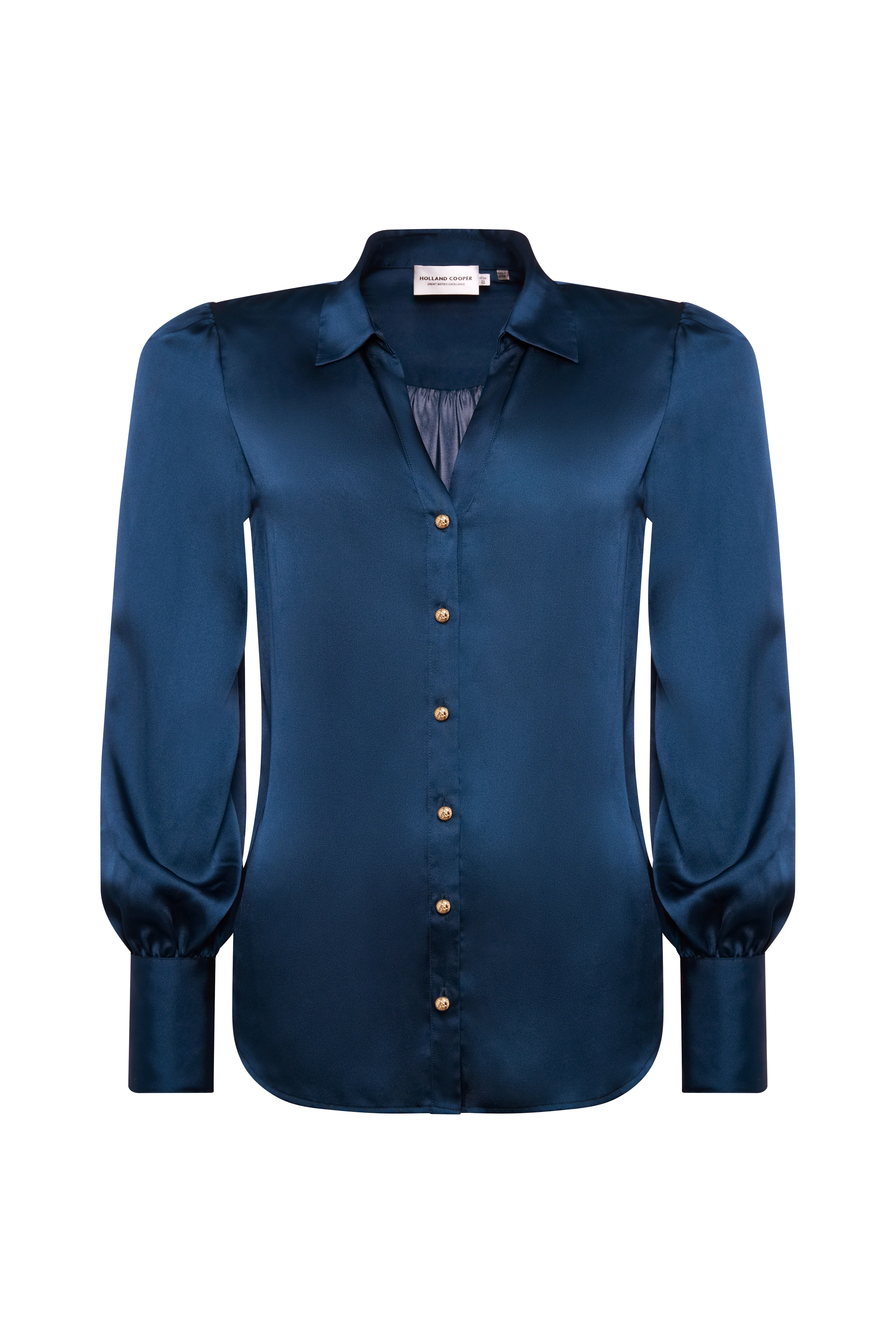 Annie V-Neck Shirt (Petrol) - Image 7
