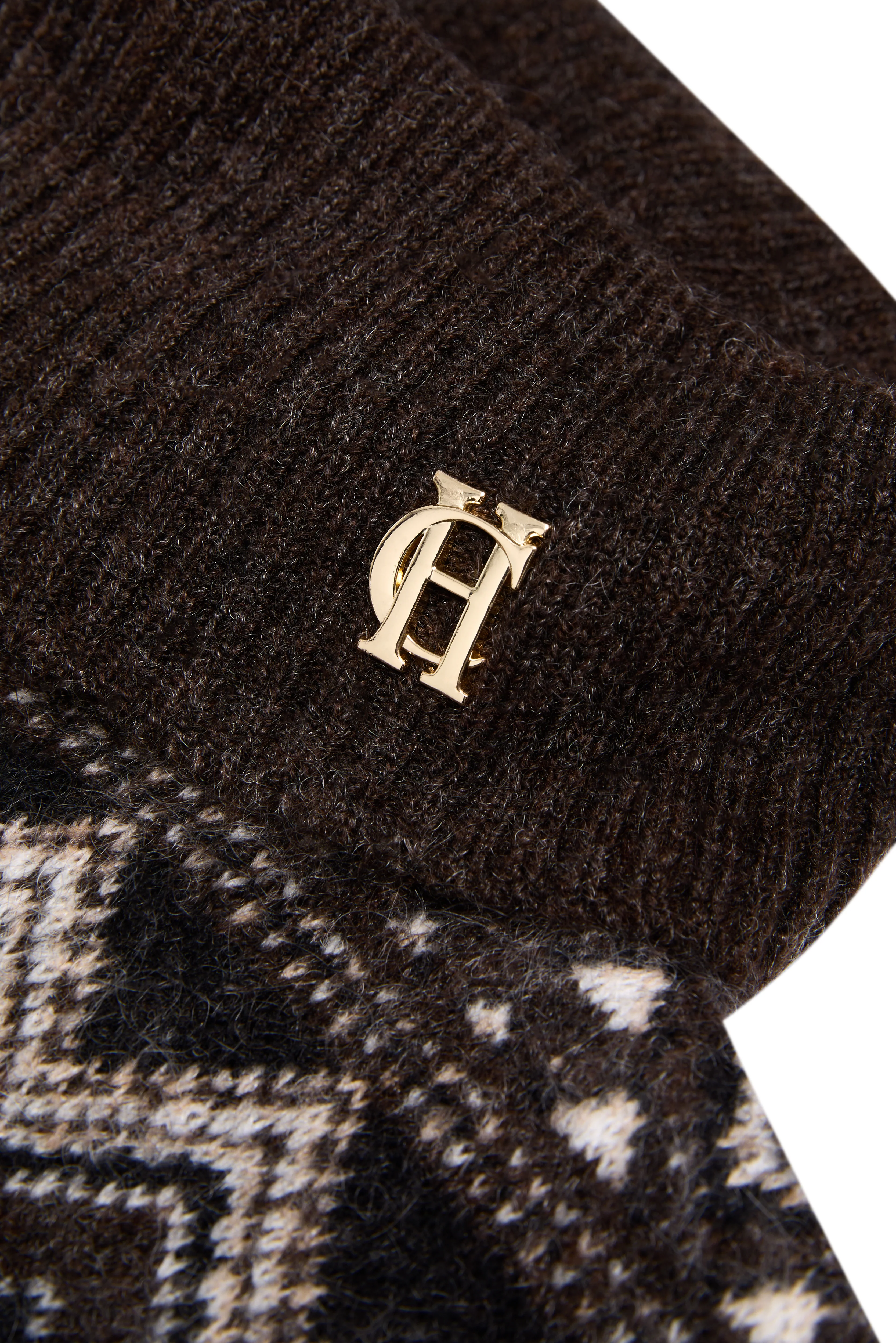 Antonia Fairisle Roll Neck Knit (Chocolate) - Image 7