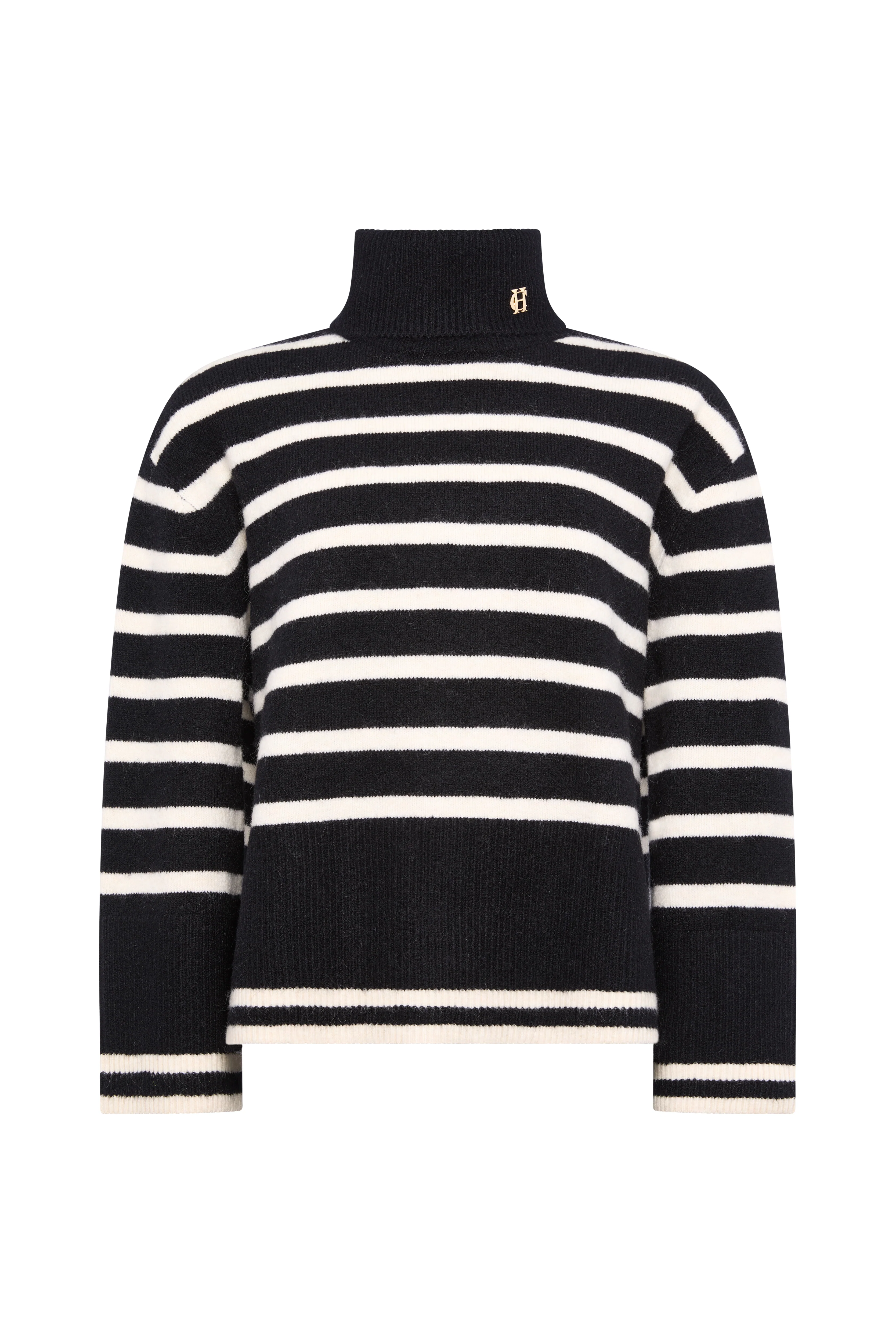 Antonia Roll Neck Knit (Black) - Image 4