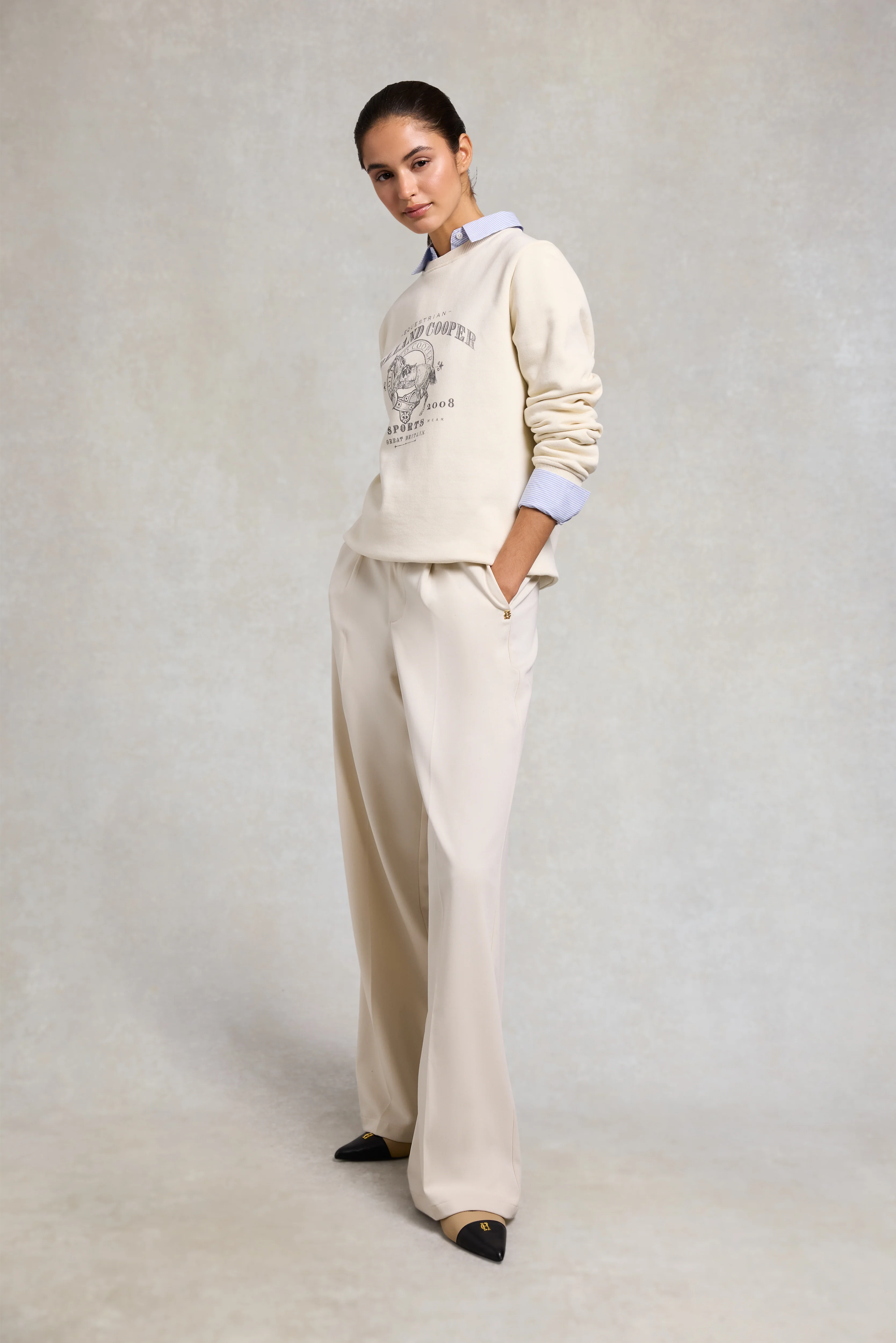 Appaloosa Crew Neck Sweat (Ecru) - Image 3