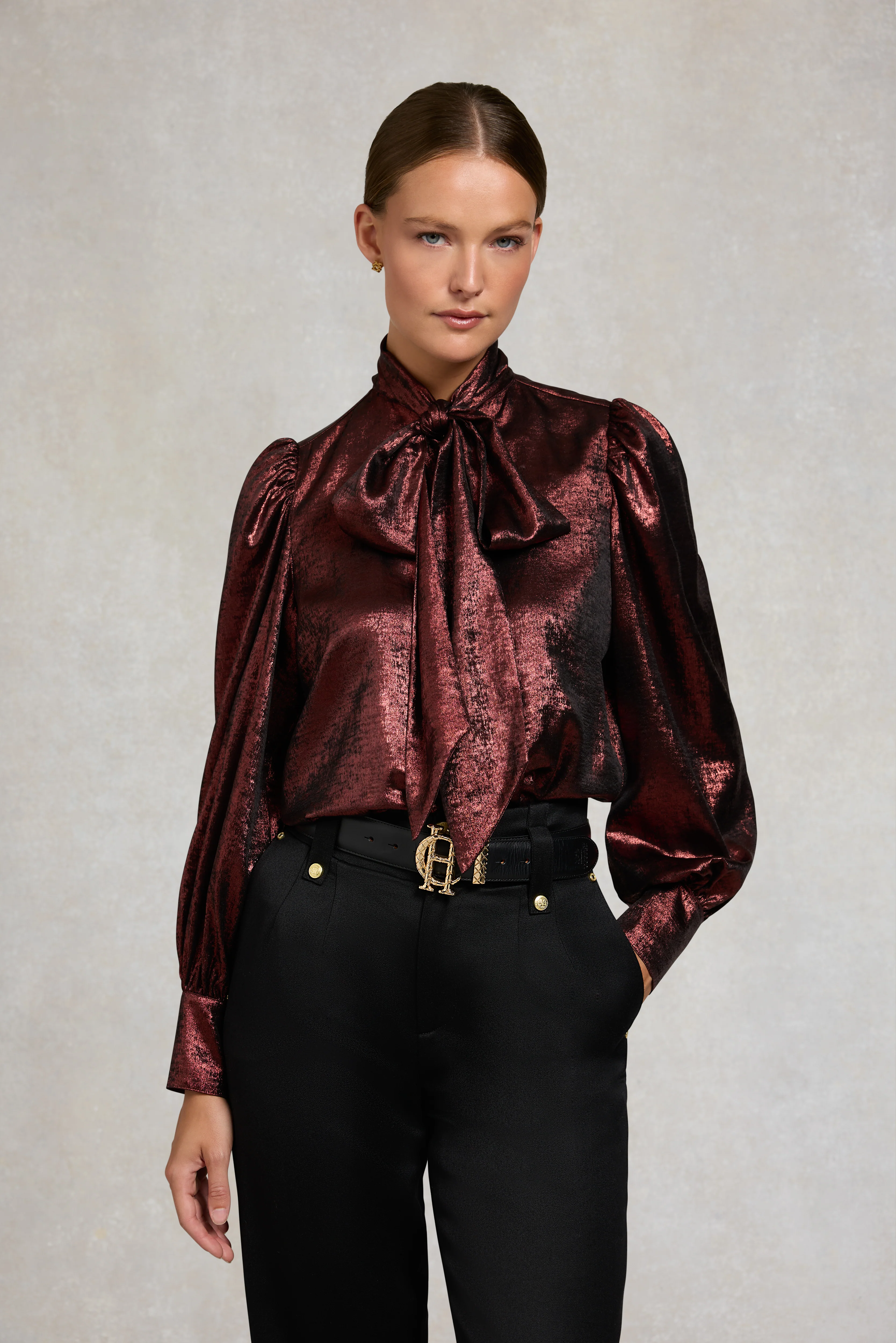 Ariella Sparkle Blouse (Red Sparkle) - Image 2