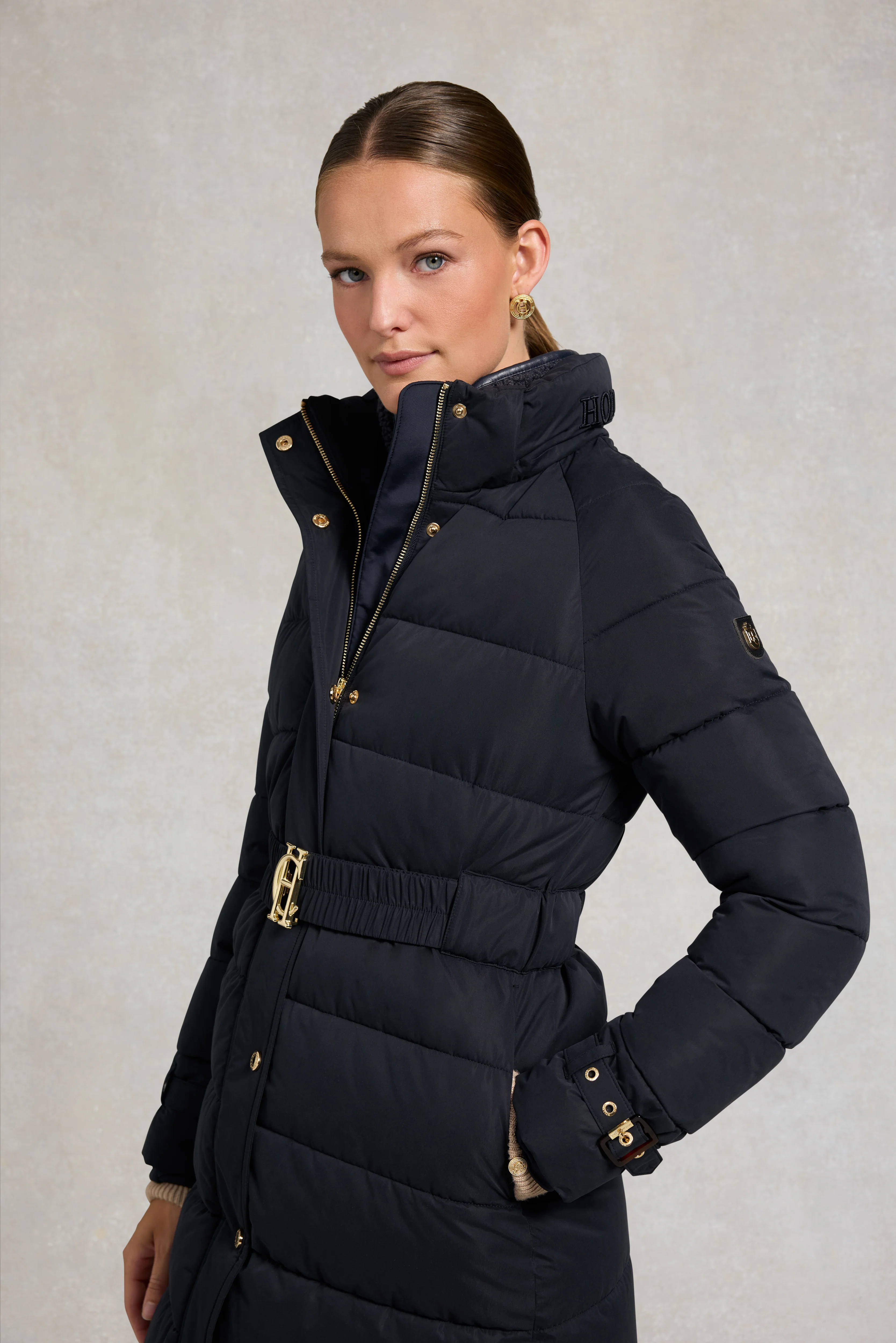 Arosa Luxe Longline Coat (Ink Navy) - Image 7