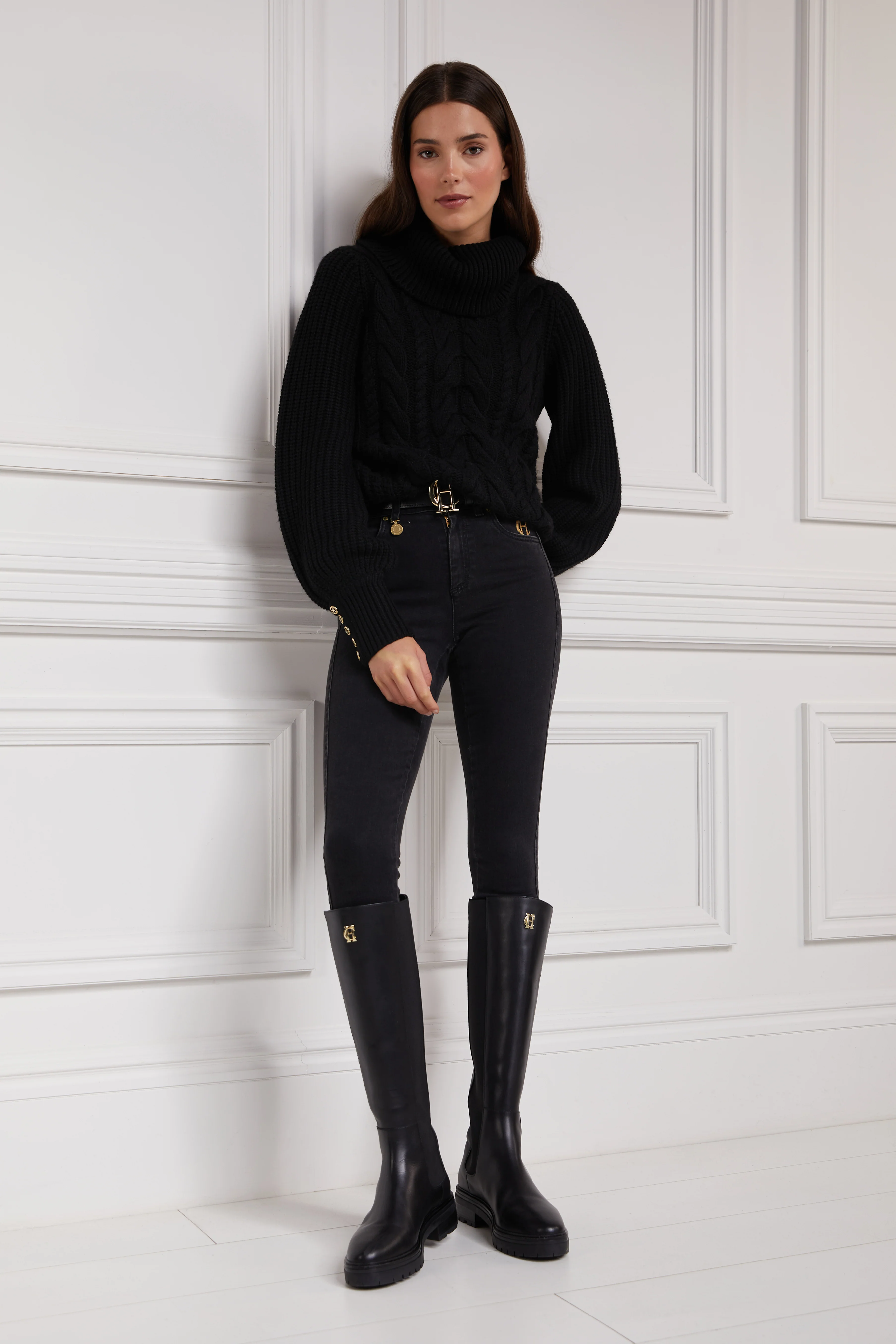 Astoria Knee Boot (Black) - Image 9