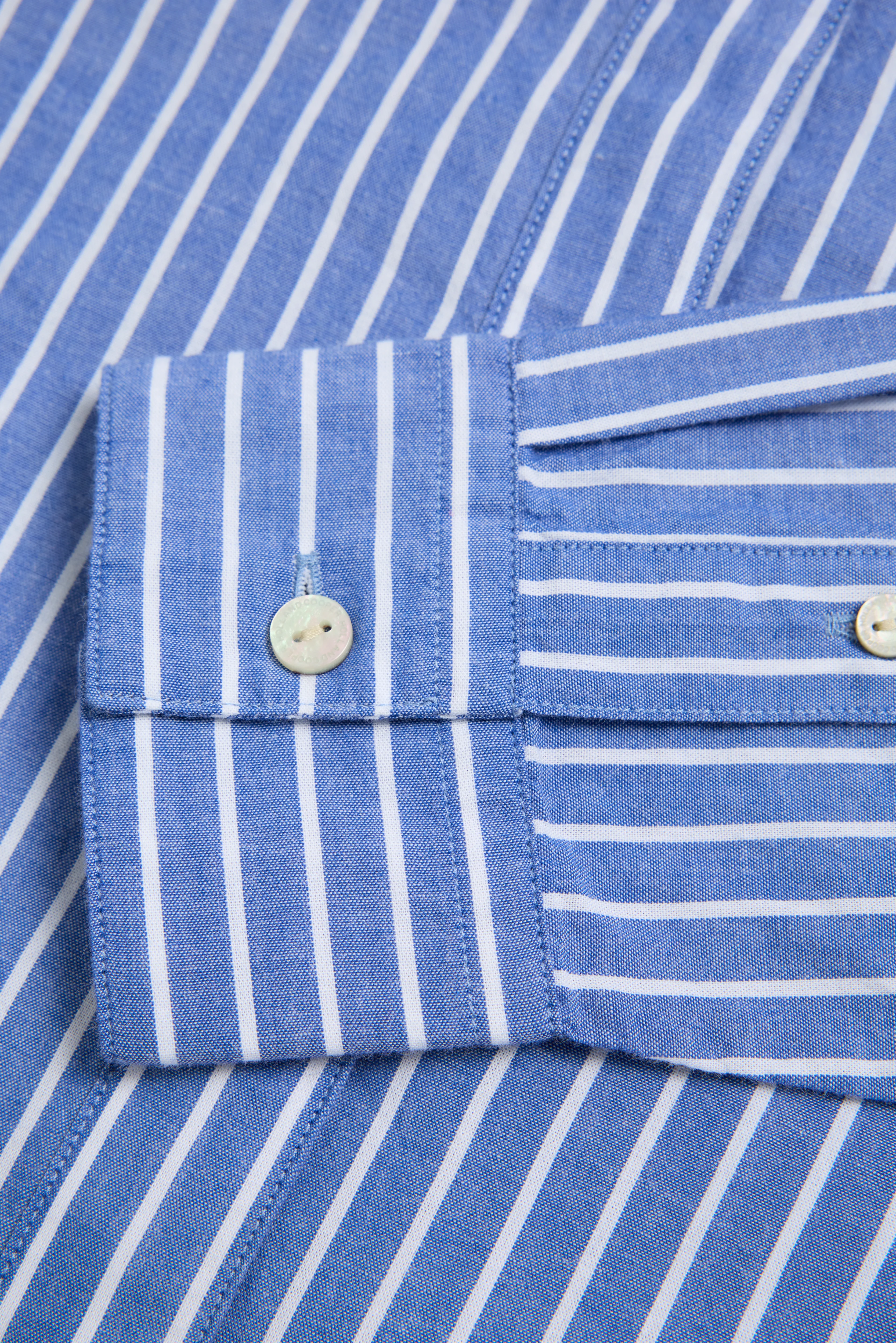 Athena Shirt (Dusty Blue Stripe) - Image 13