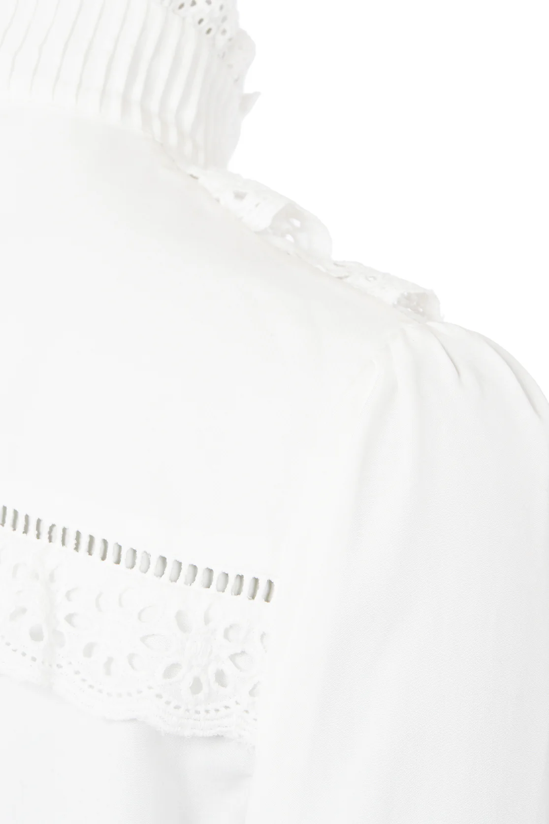 Audley Lace Blouse (White) - Image 8