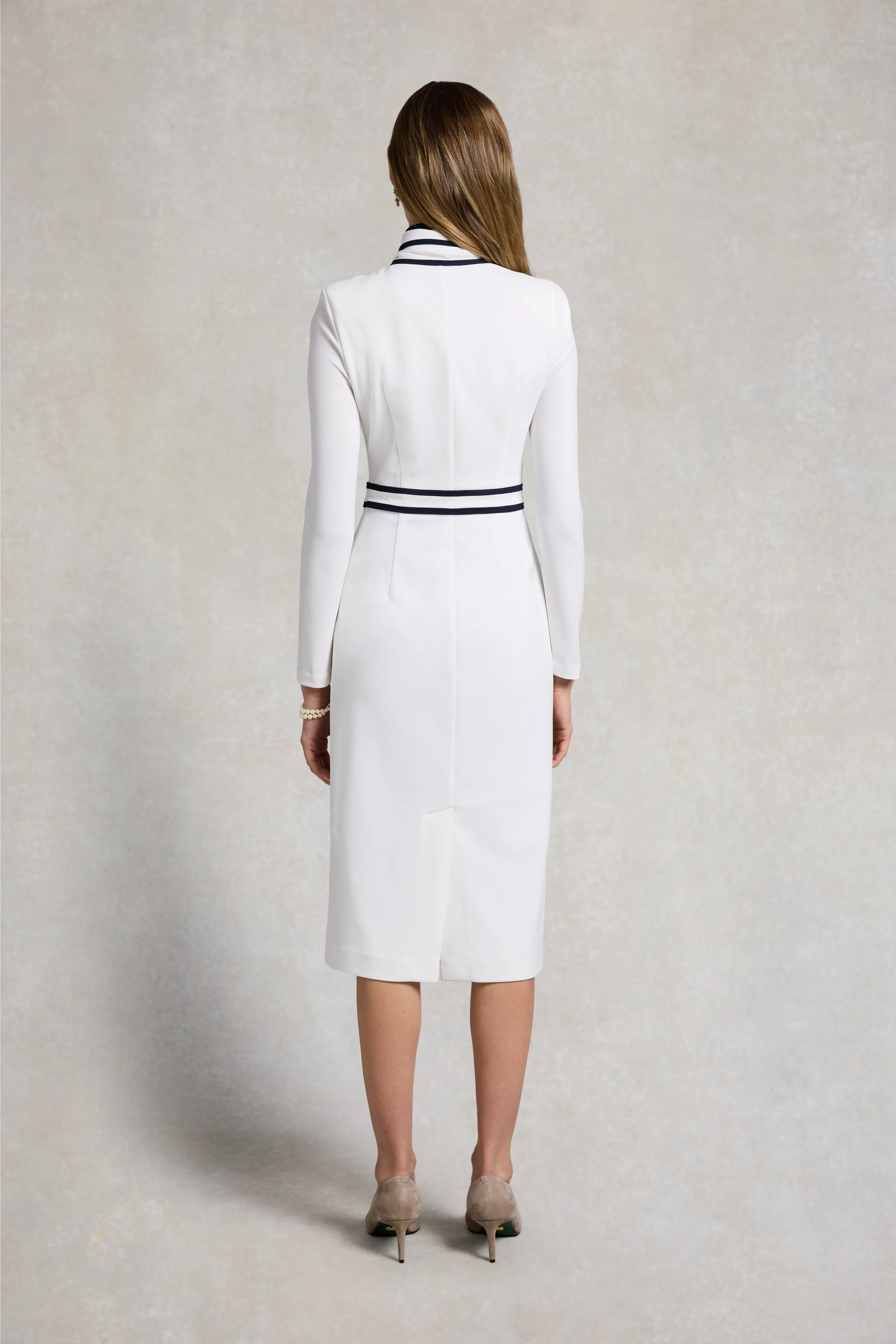 Aureline Midi Dress (Oyster Ink Navy) - Image 5