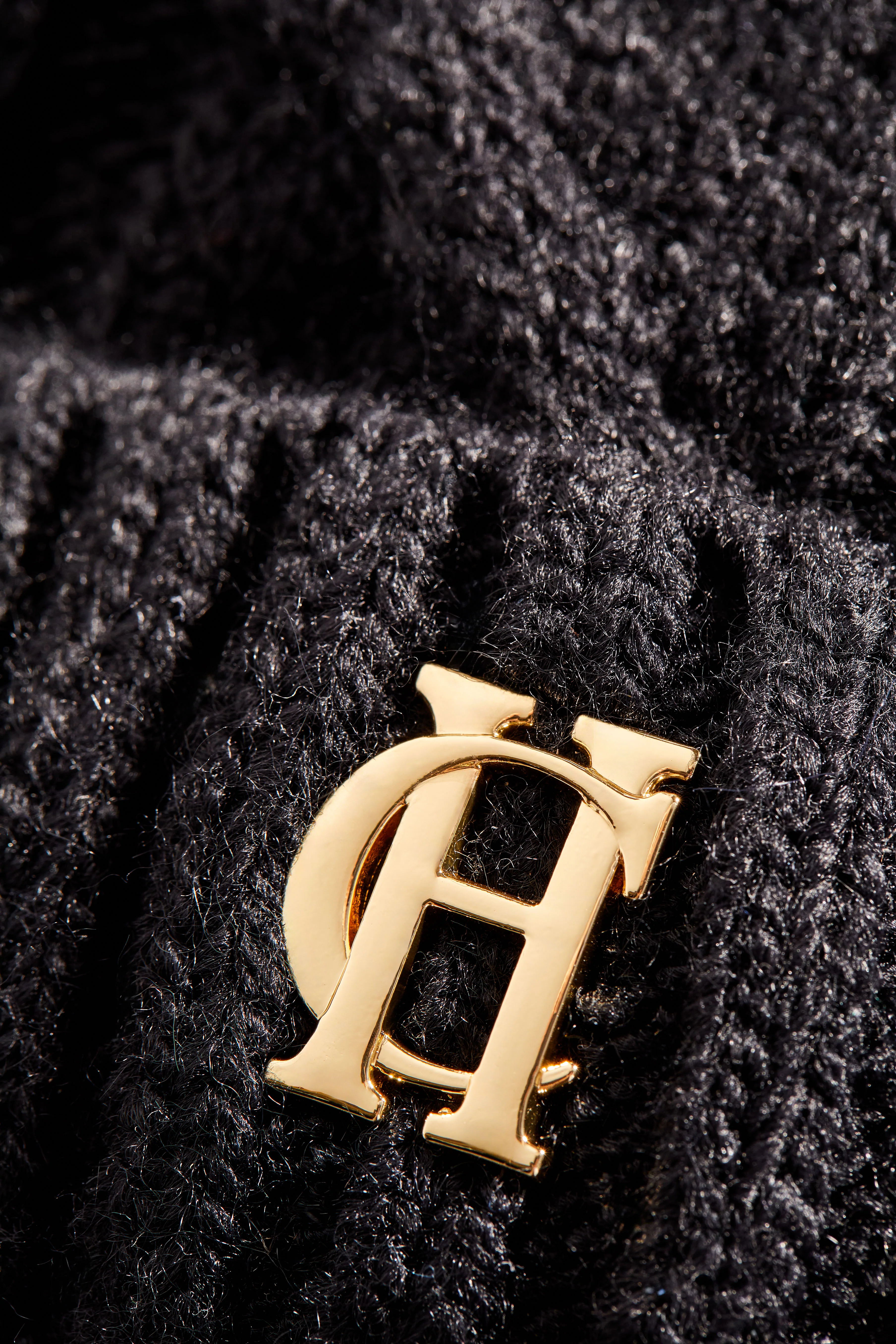 Baby Cable Hat (Black) - Image 2