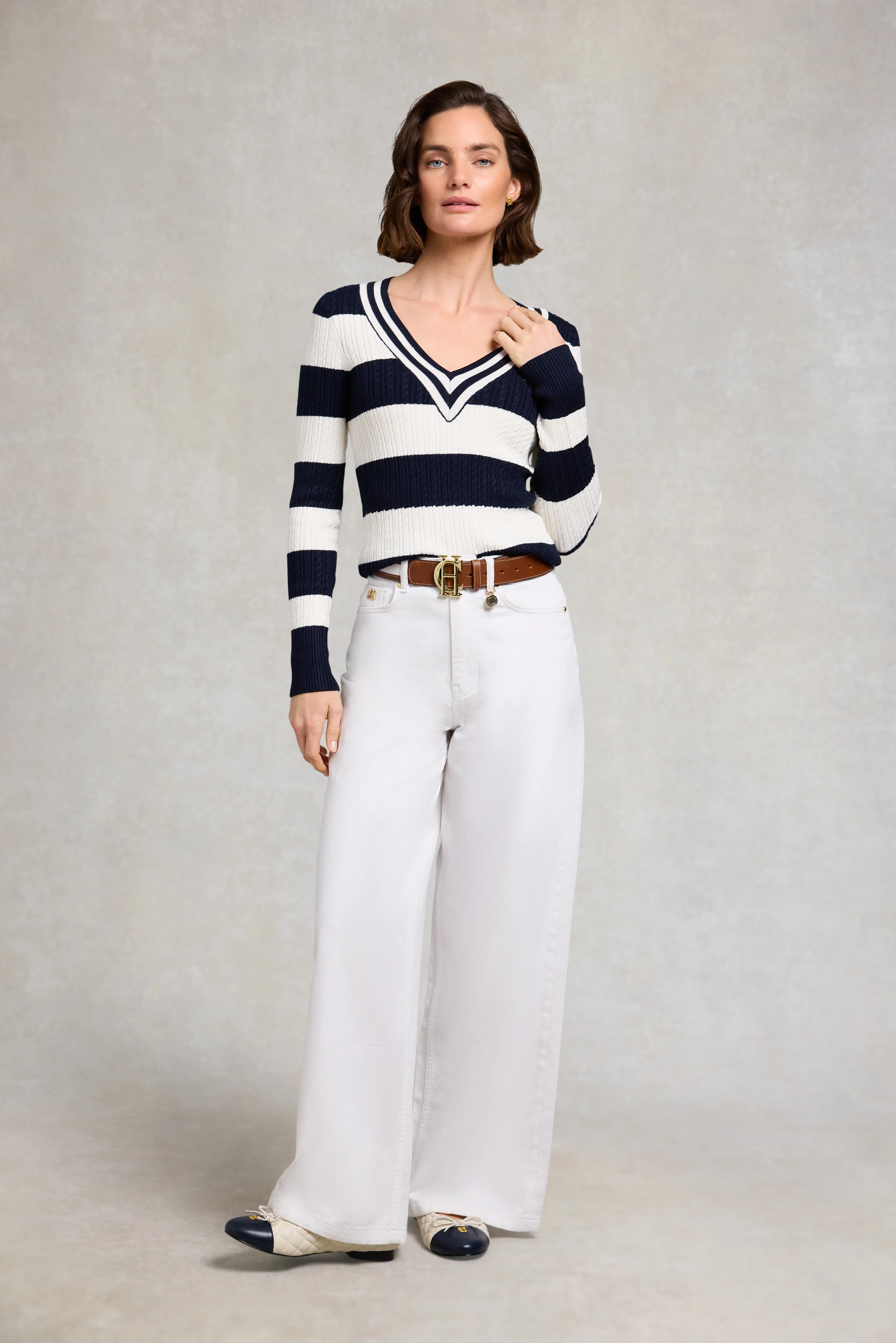 Badminton Knit (Ink Navy Stripe) - Image 3