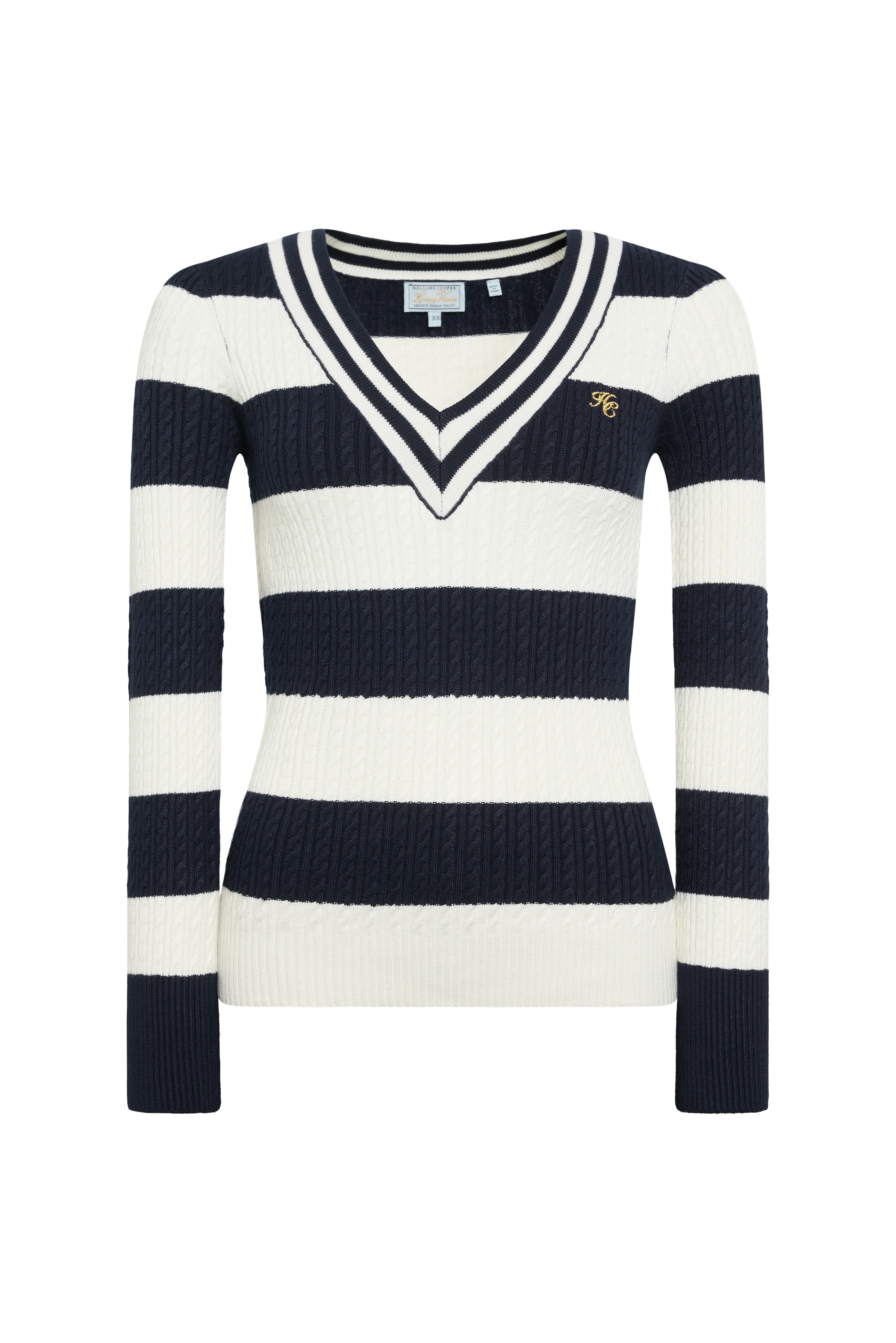 Badminton Knit (Ink Navy Stripe) - Image 7