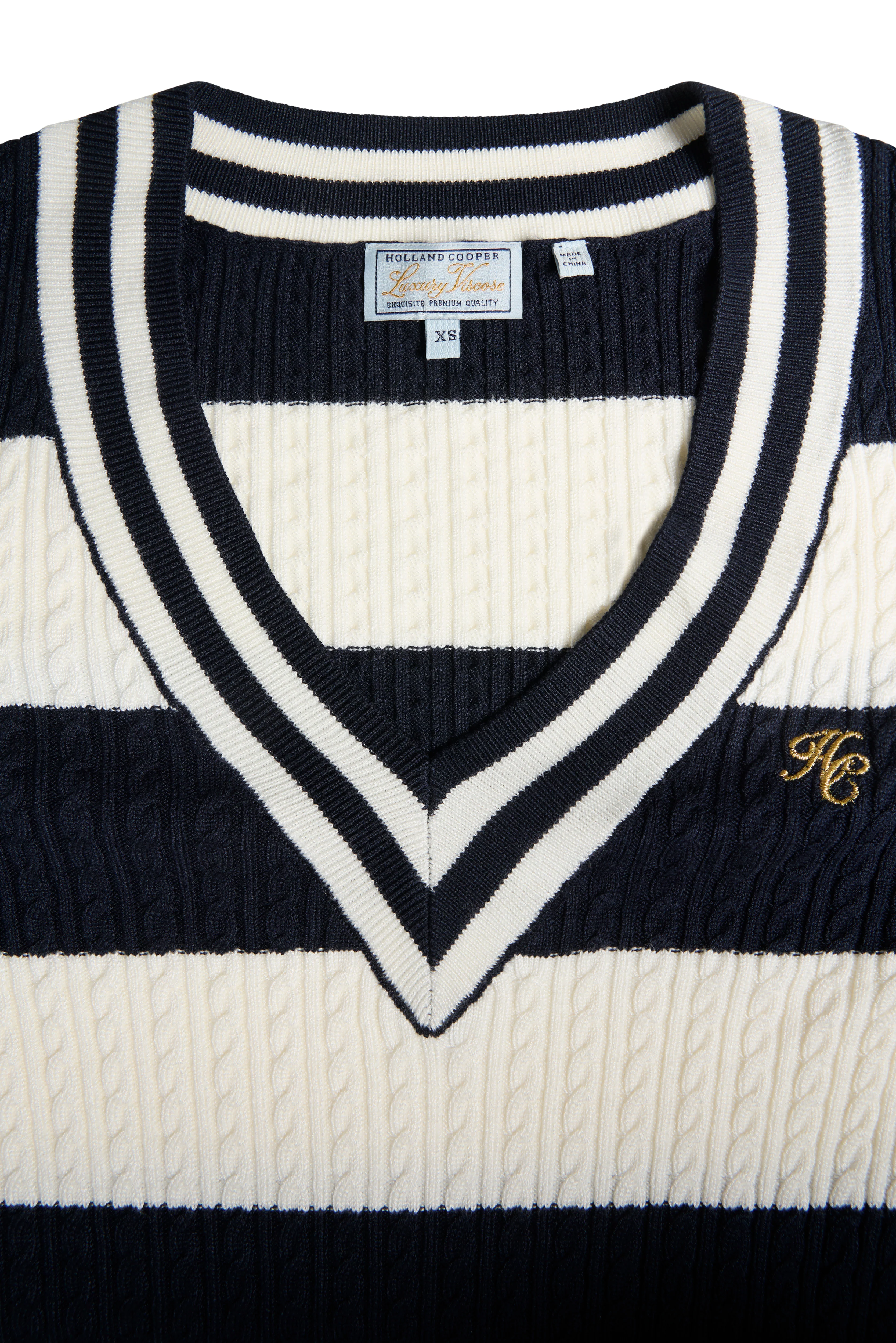 Badminton Knit (Ink Navy Stripe) - Image 8