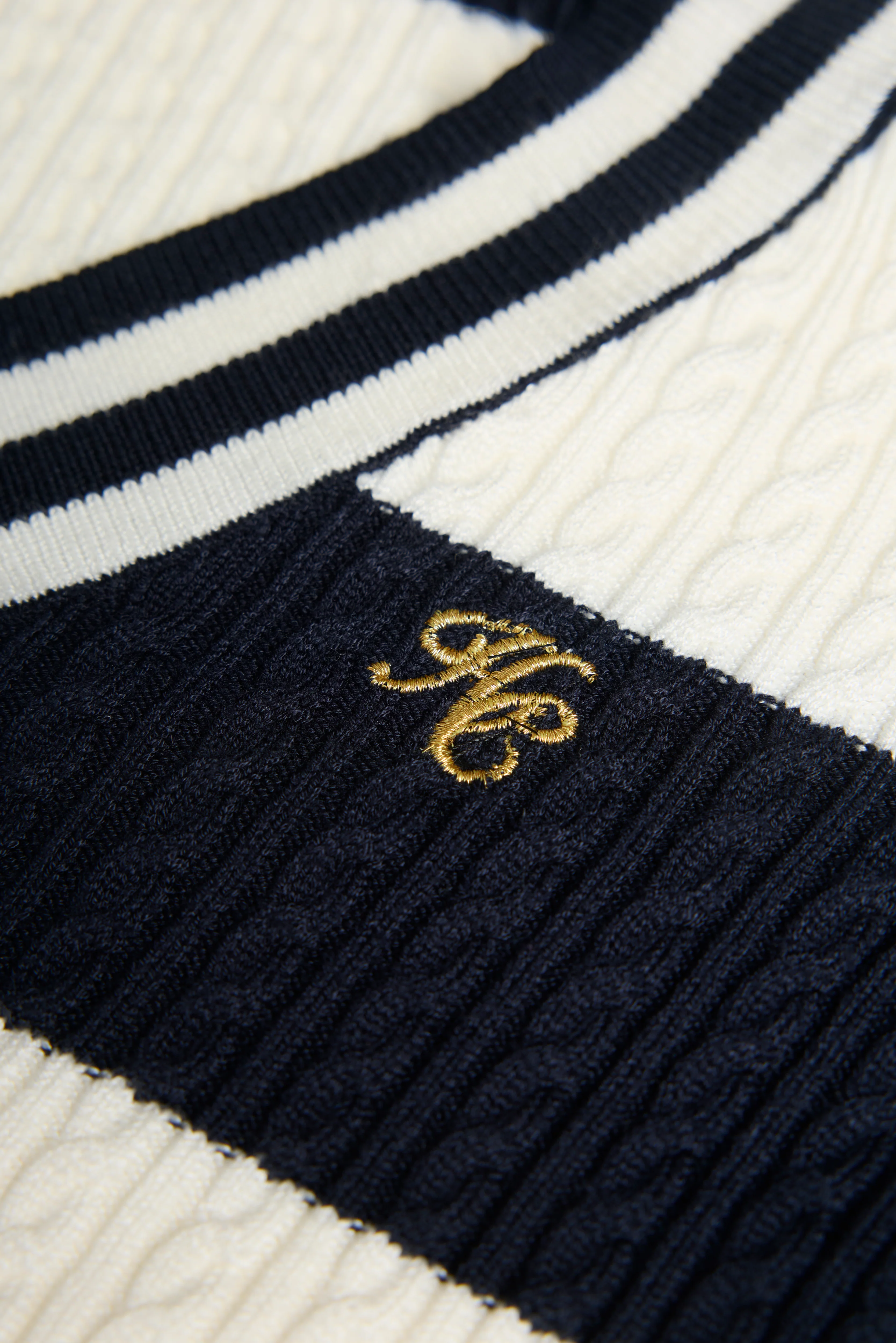 Badminton Knit (Ink Navy Stripe) - Image 9