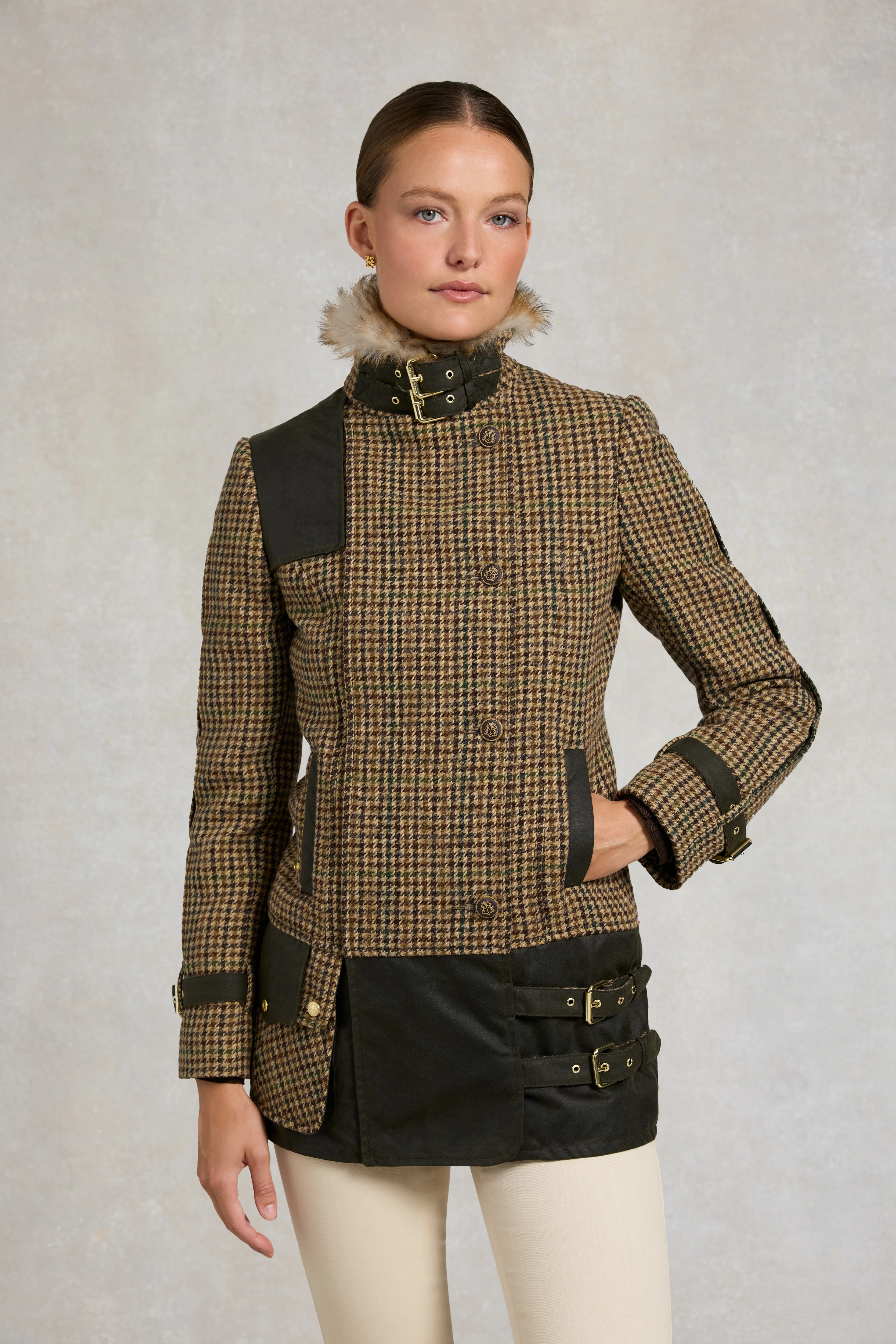 Balmoral Field Jacket (Hailes Green Tweed) - Image 2
