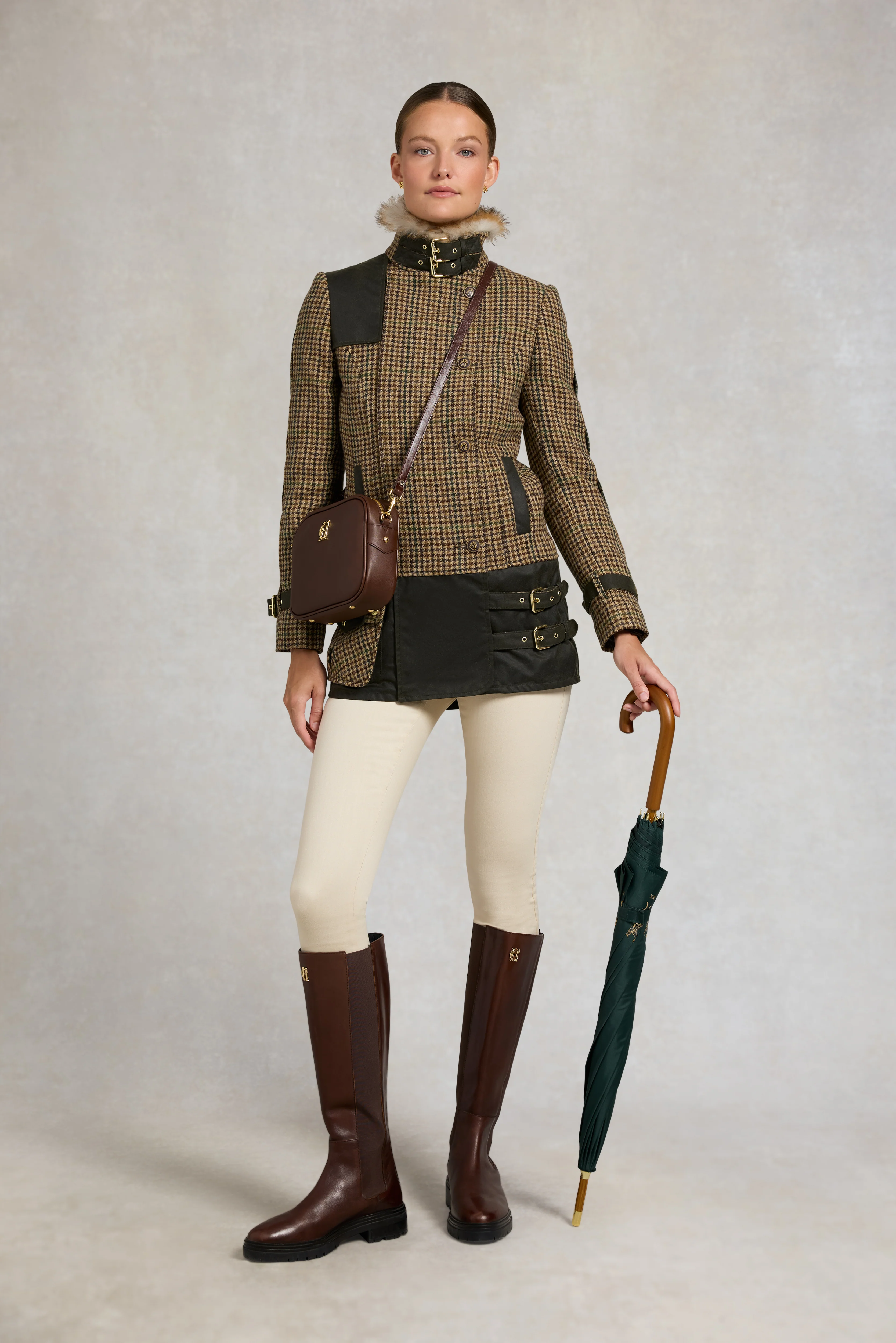 Balmoral Field Jacket (Hailes Green Tweed) - Image 5