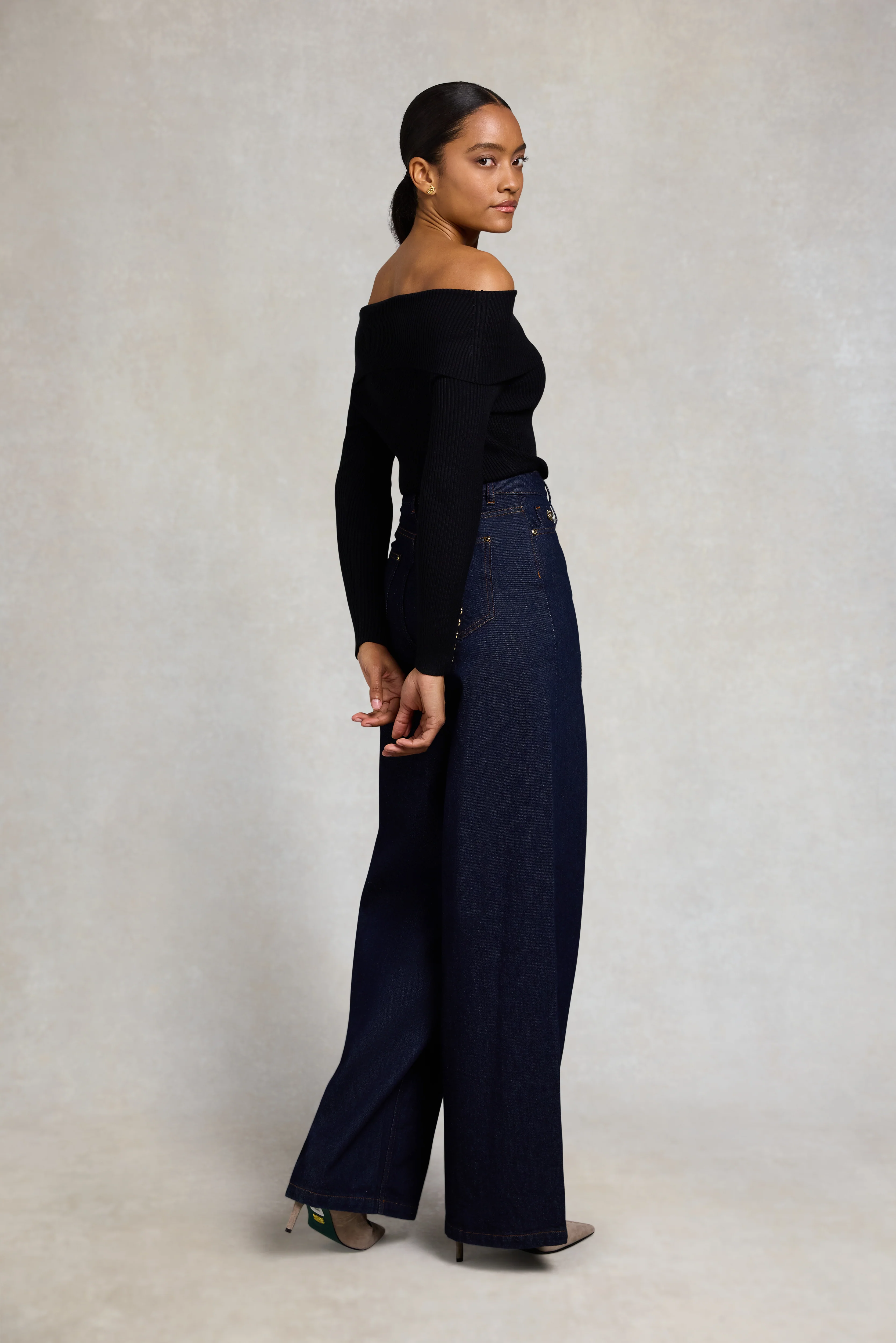 Bardot Knit (Black) - Image 4