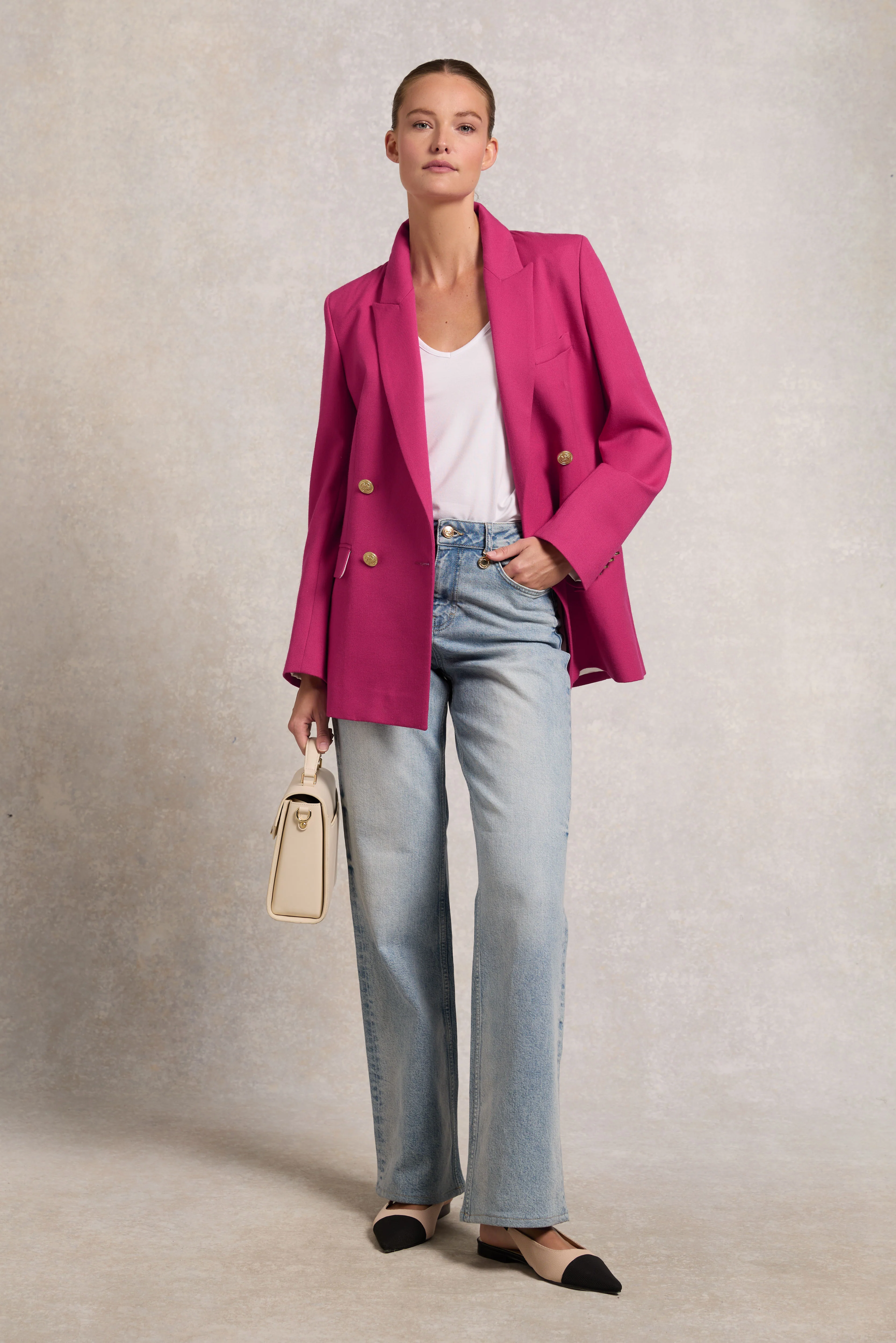 Belgravia Blazer (Hot Pink Barathea) - Image 3