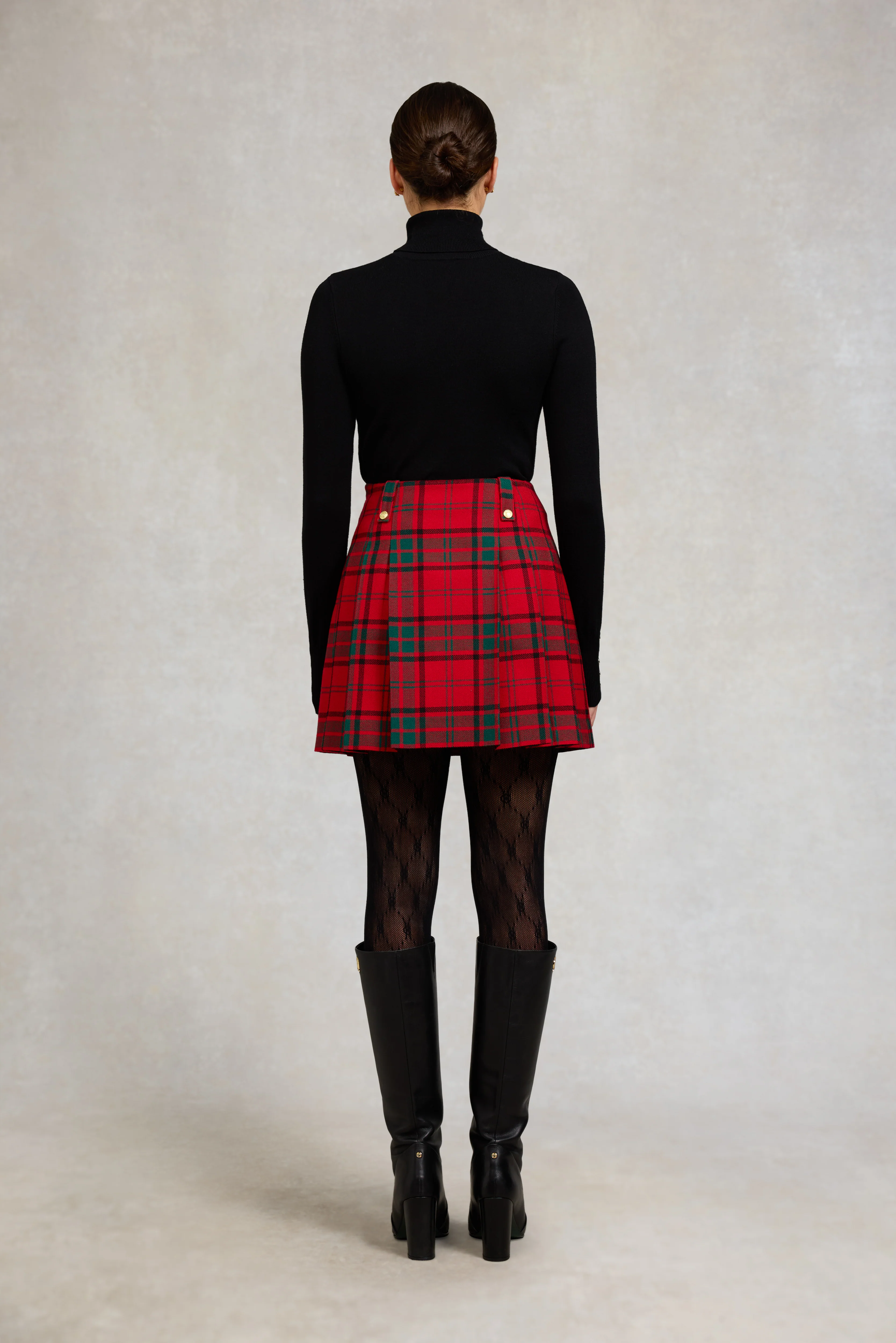 Belgravia Mini Skirt (Red Tartan) - Image 4