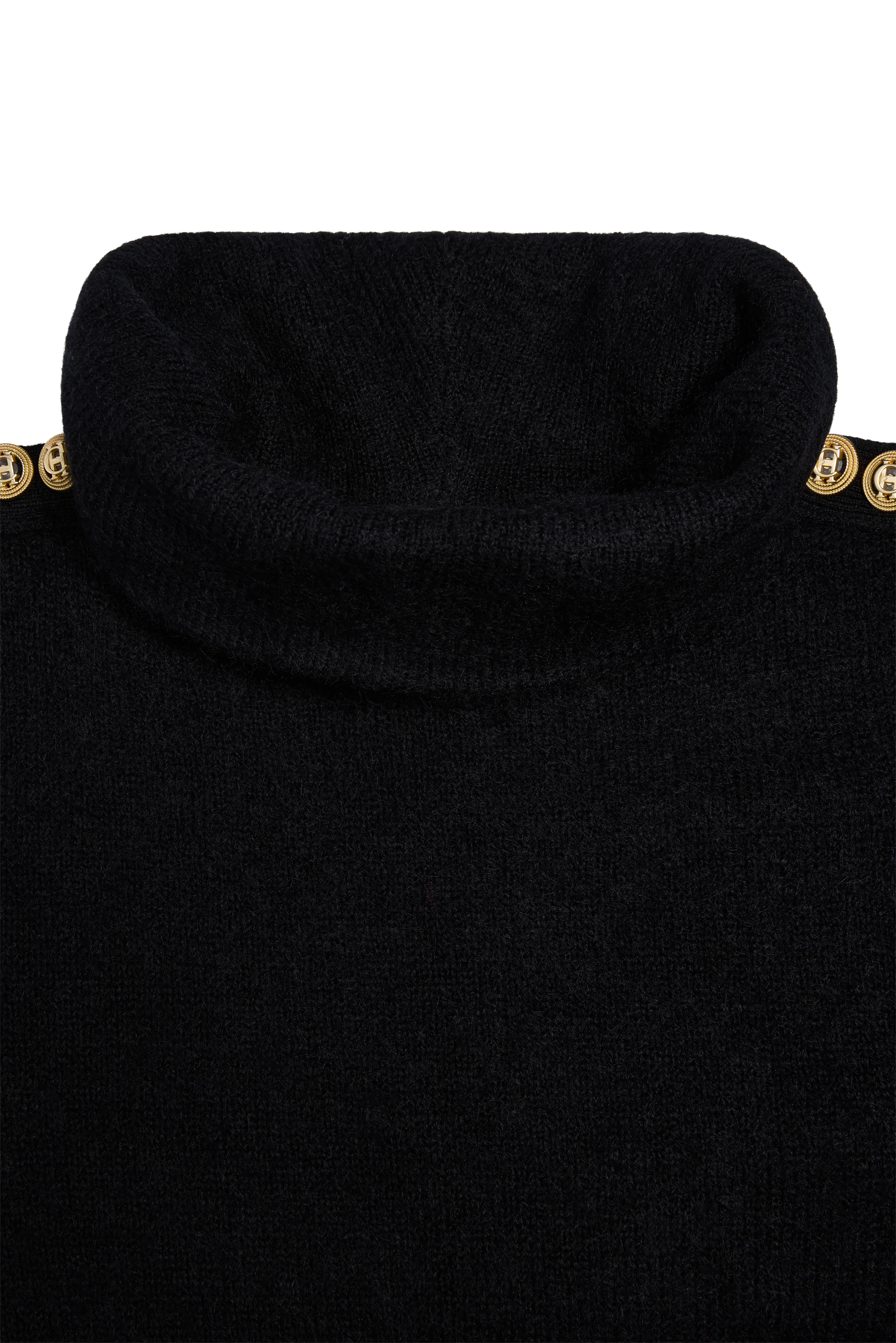 Berkeley Roll Neck Dress (Black) - Image 7