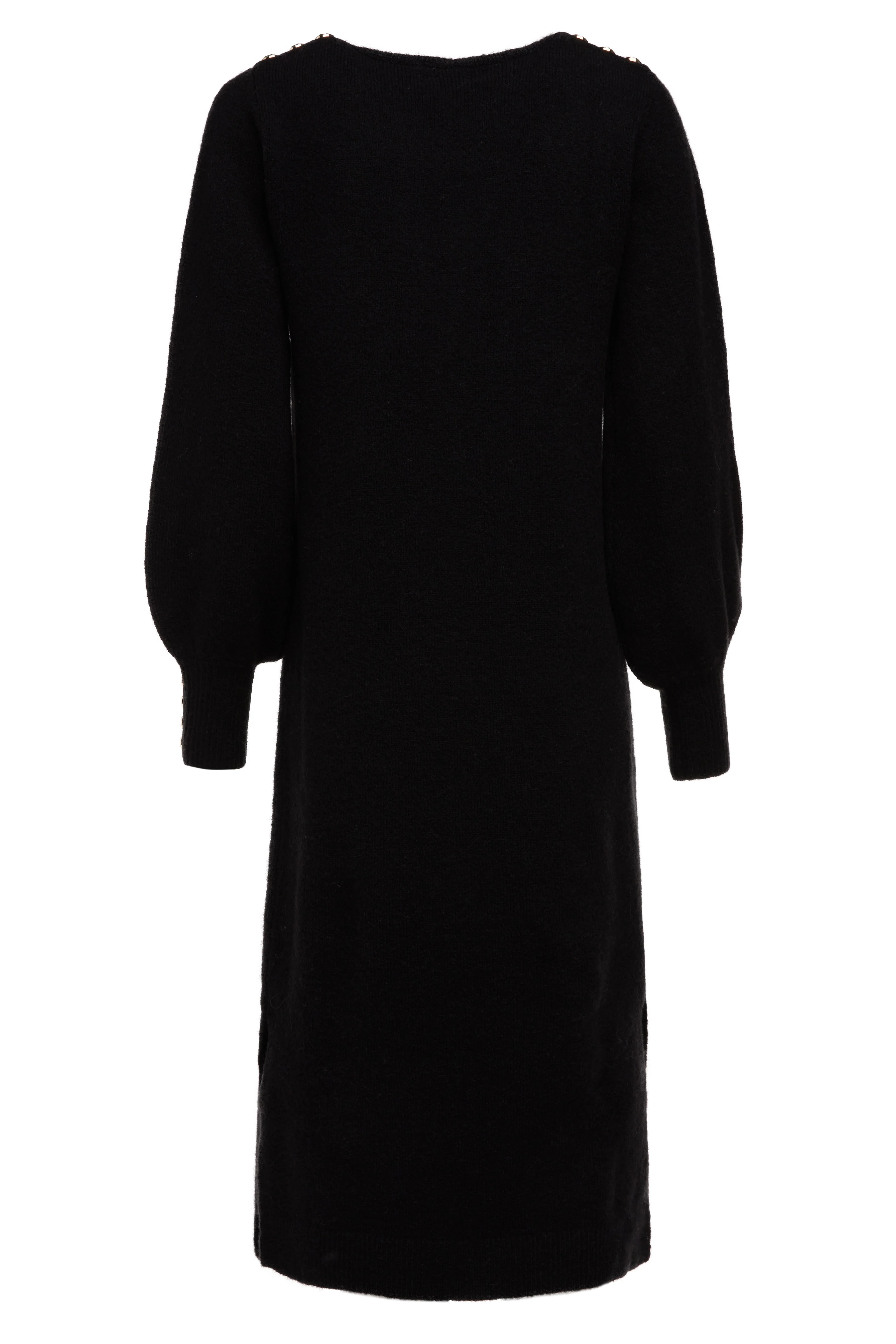 Berkeley V-Neck Dress (Black) - Image 8