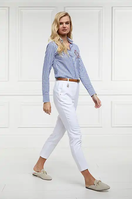Bexley Cigarette Trouser (White) - Image 5